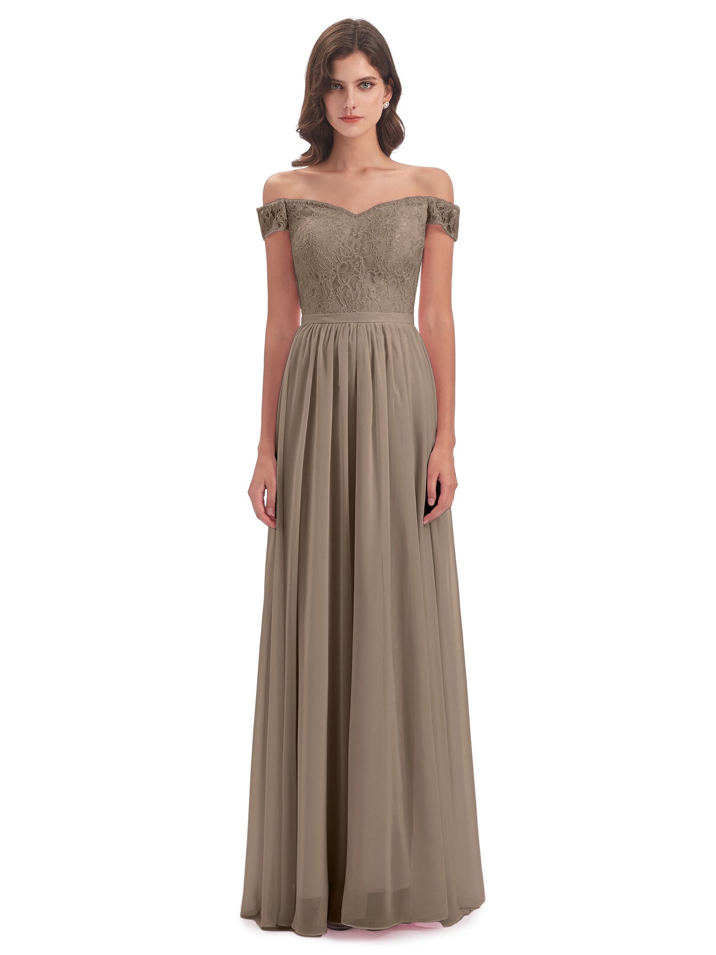 Charlotte Floor Length Off The Shoulder Bridesmaid Dresses