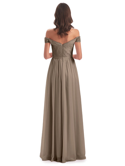 Charlotte Floor Length Off The Shoulder Bridesmaid Dresses