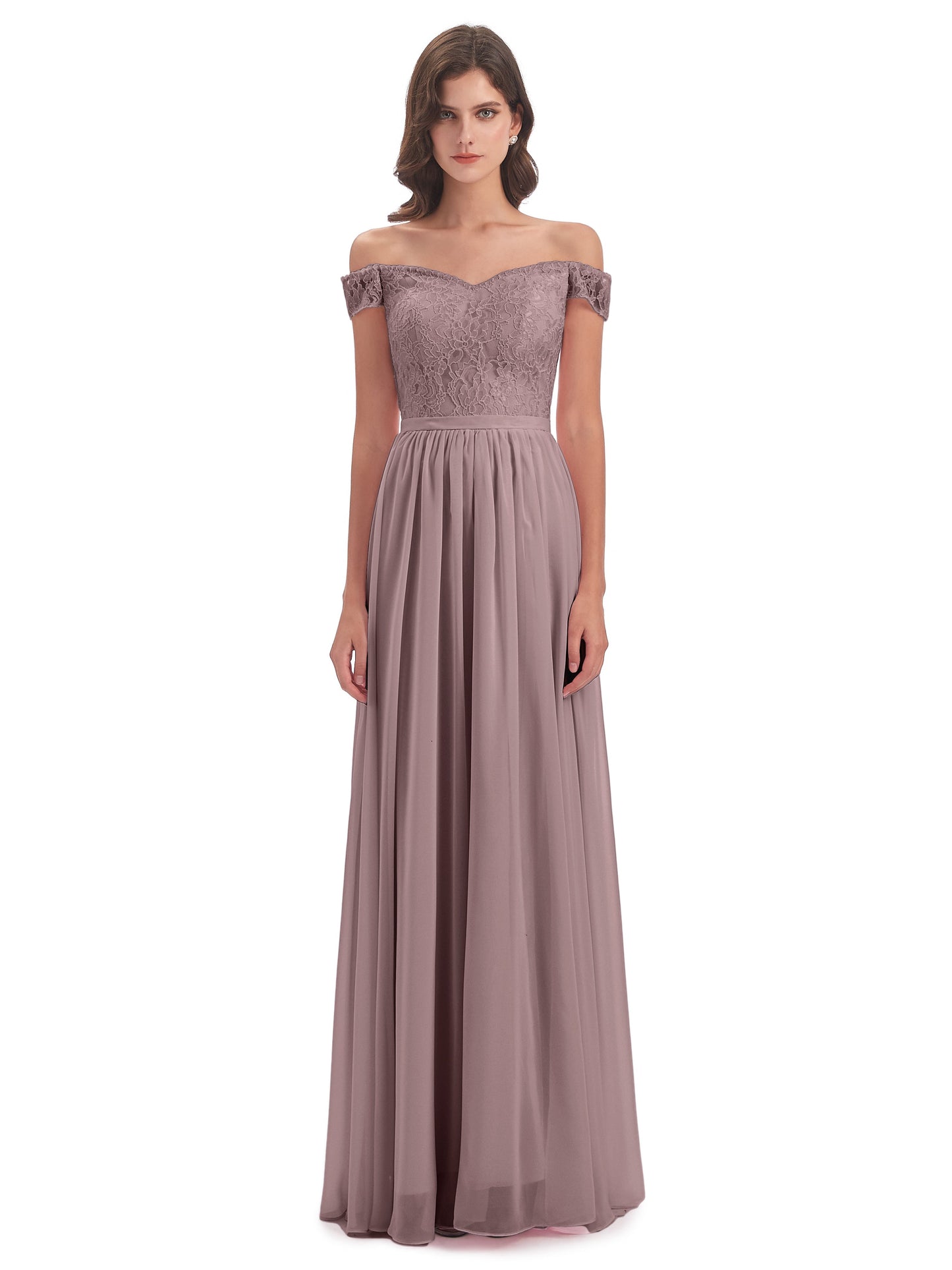 Charlotte Floor Length Off The Shoulder Bridesmaid Dresses