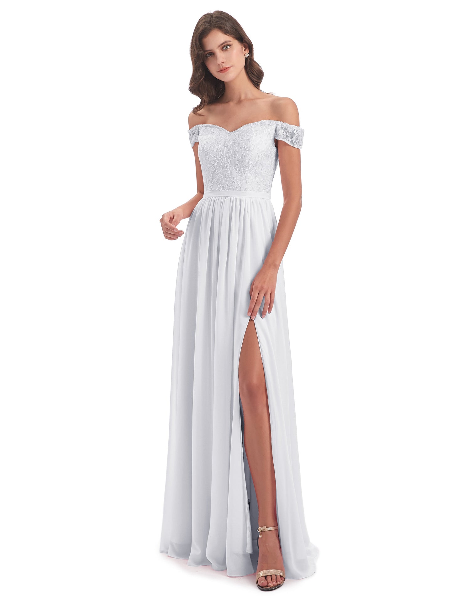 Charlotte Floor Length Off The Shoulder Bridesmaid Dresses
