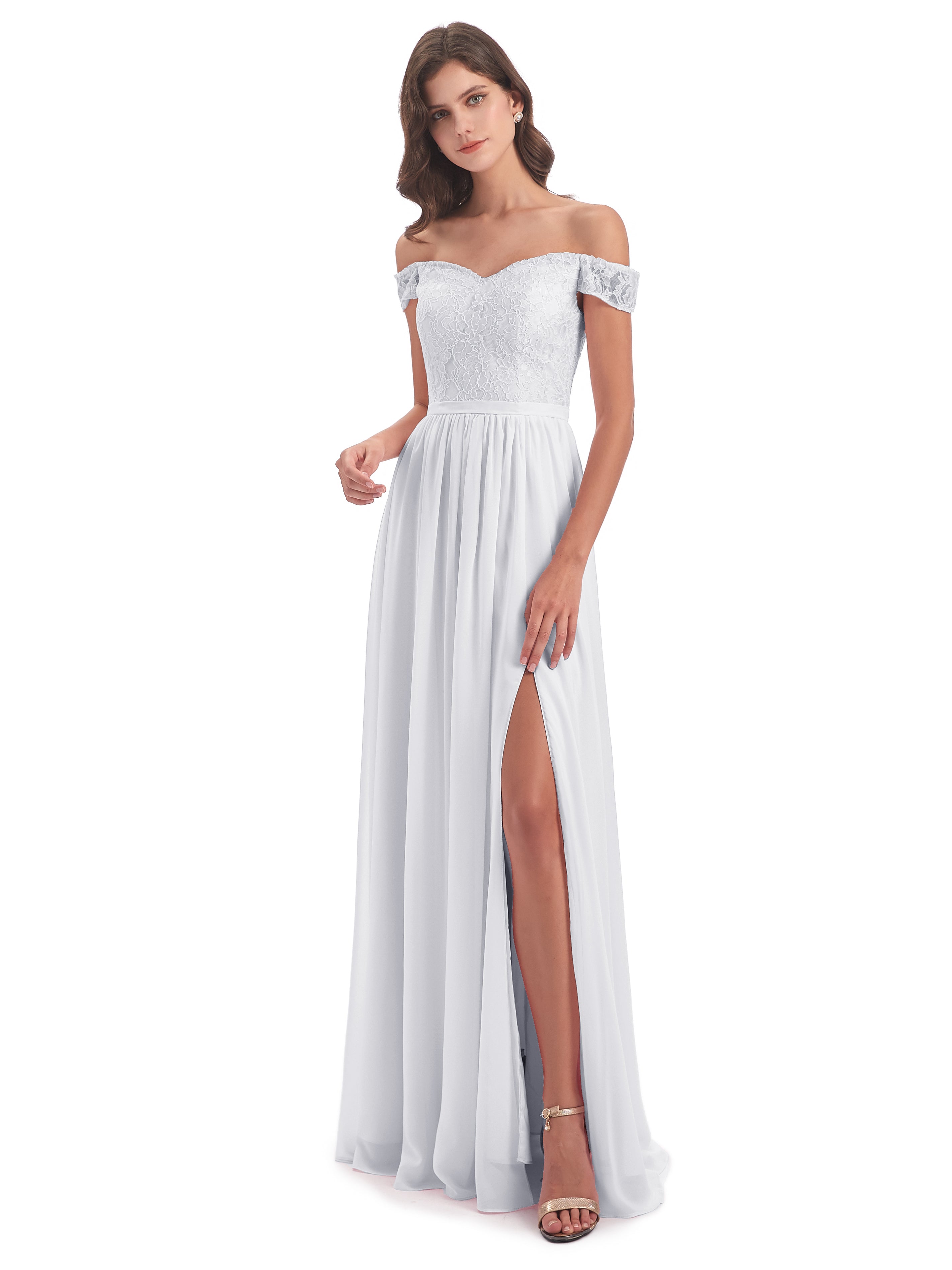 Charlotte Floor Length Off The Shoulder Bridesmaid Dresses