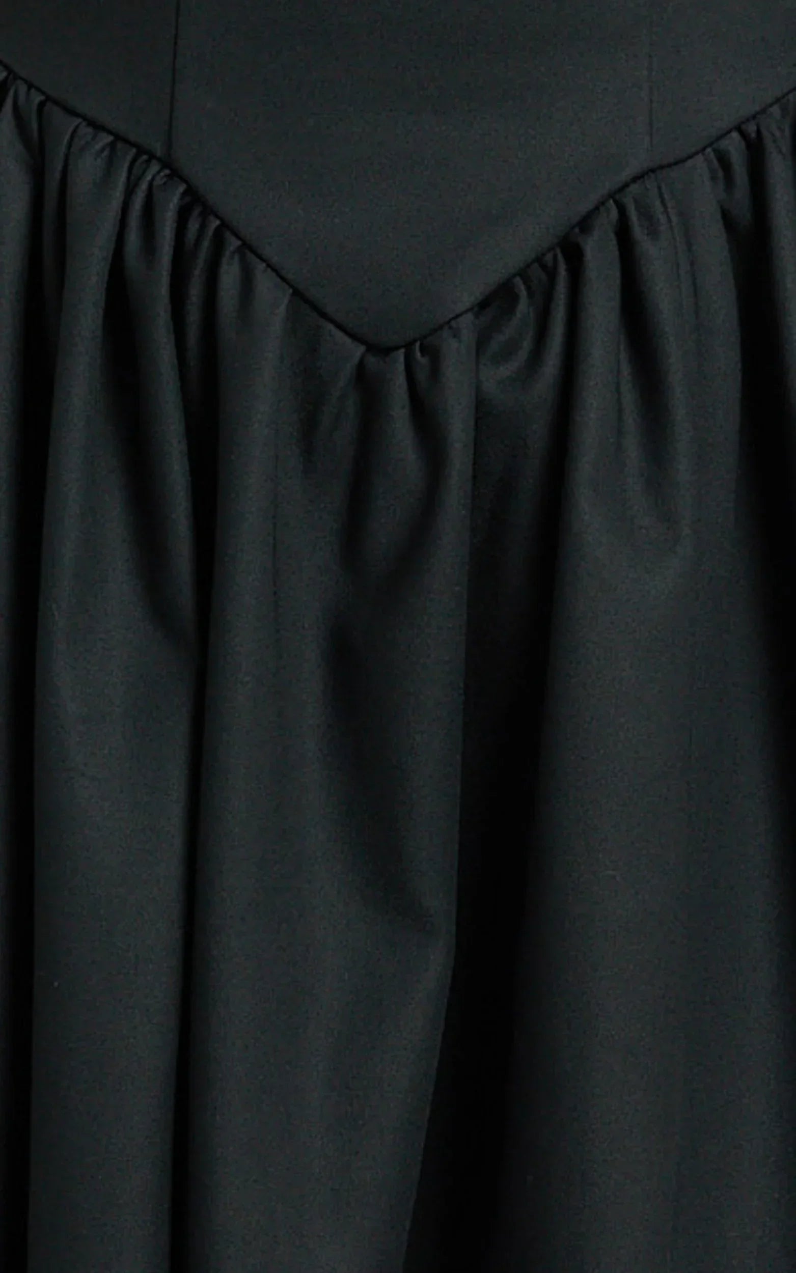 Helda Midi Dress Halter Tie Neck Corset Panel Dress in Black