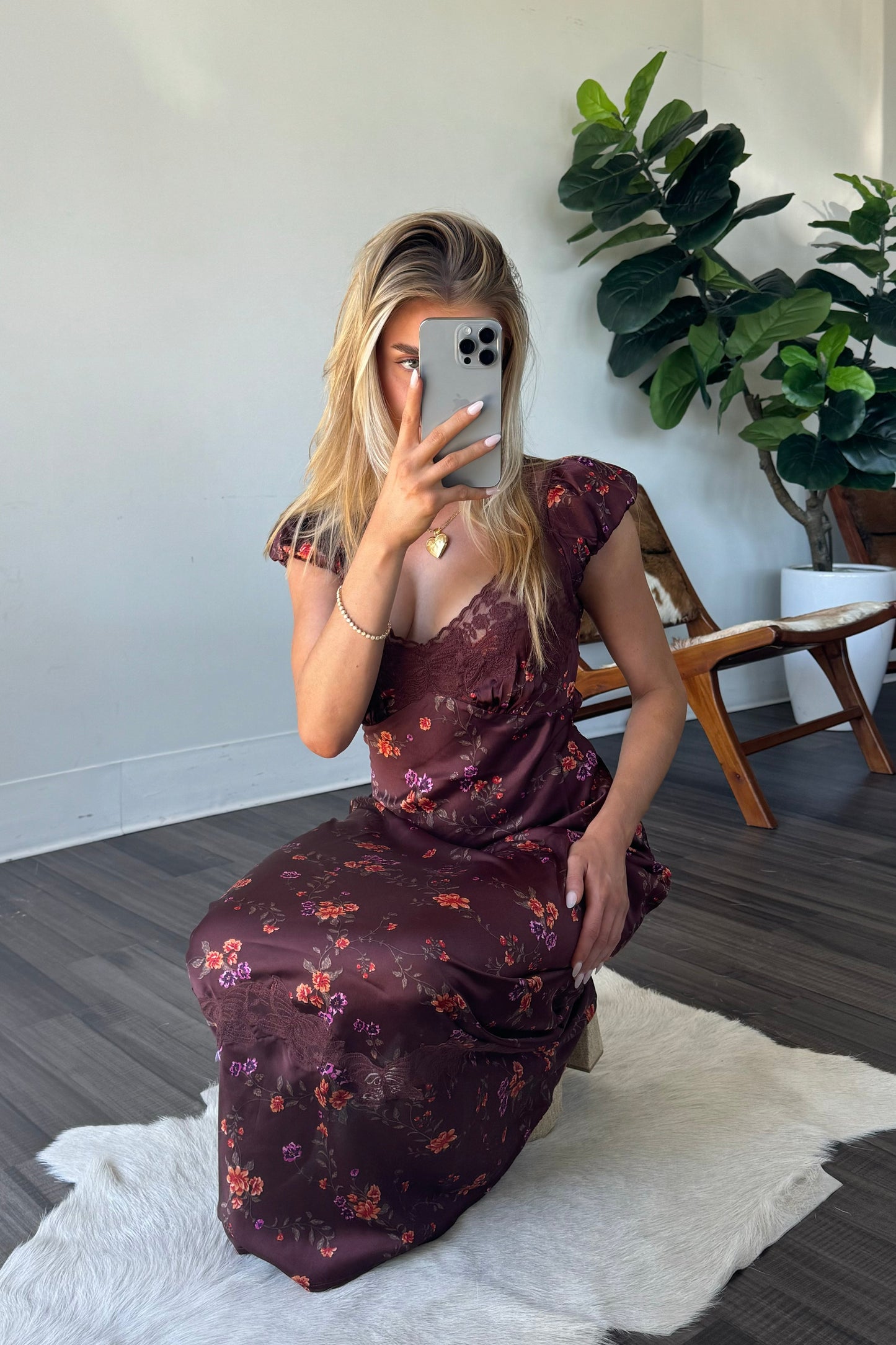 Free People Butterfly Babe Midi Dress