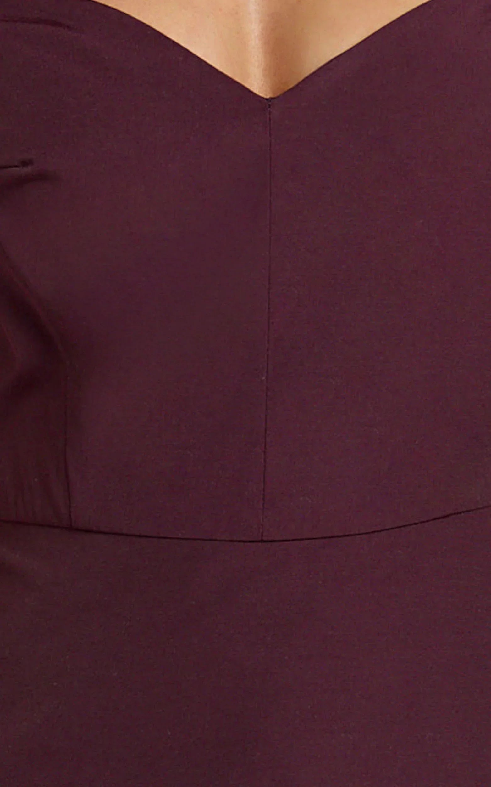 Izara Mini Dress Off Shoulder Pleated Dress in Wine