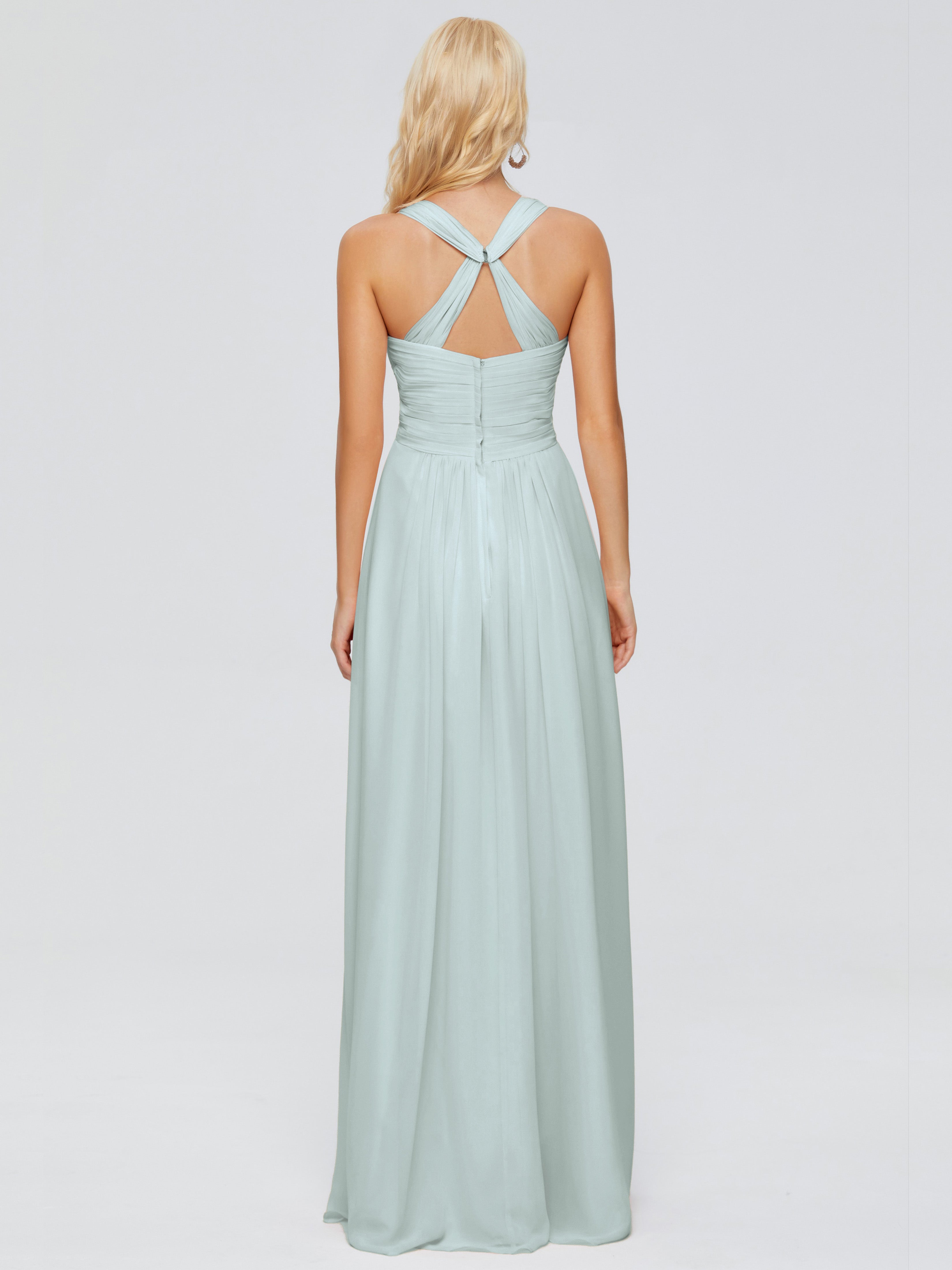 Josephine Spaghetti Straps Chiffon Bridesmaid Dresses