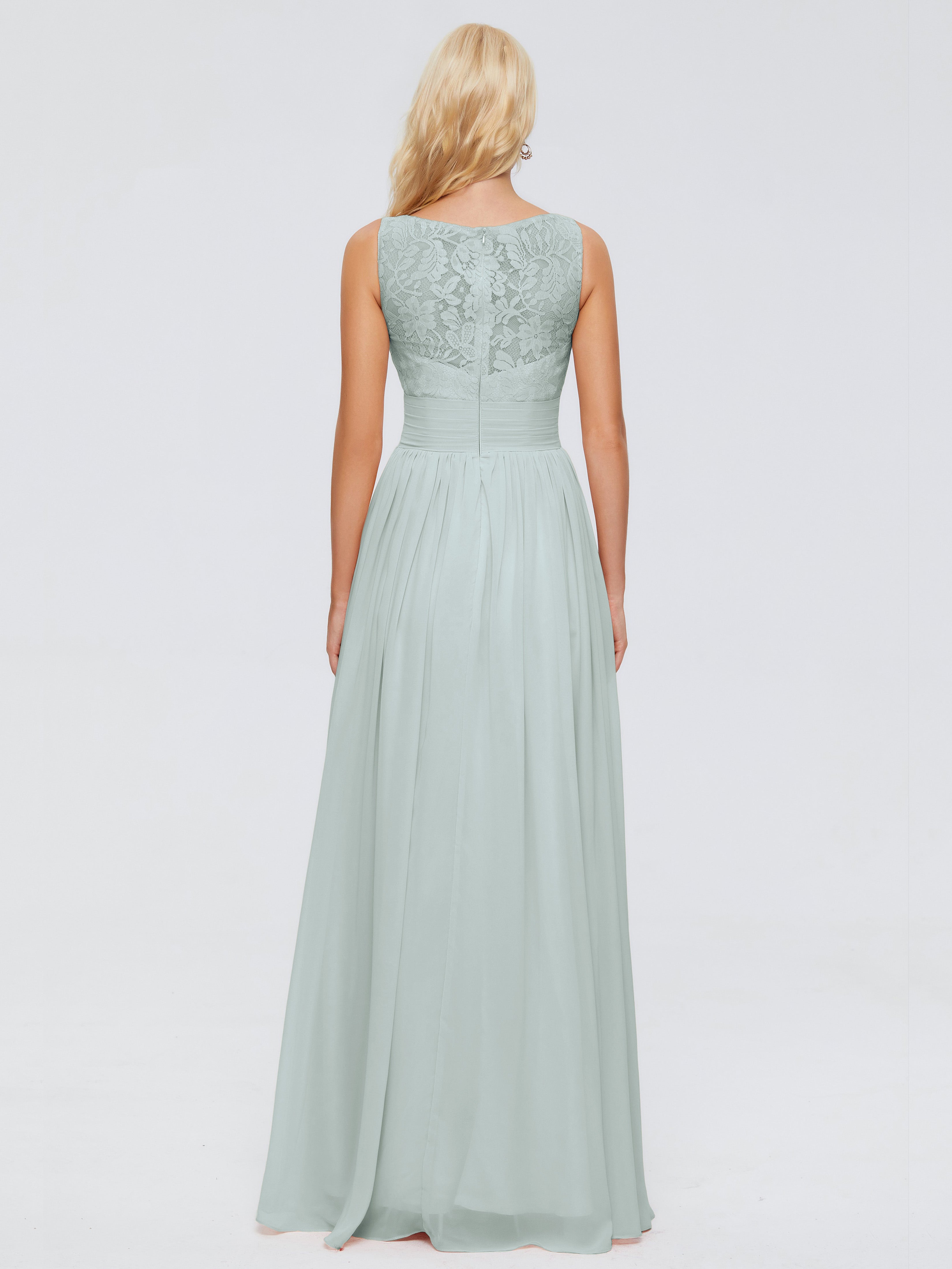 Kayla Straps Lace Chiffon Bridesmaid Dresses