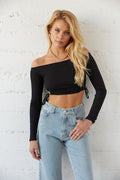 Carmella Off Shoulder Cinched Crop Top