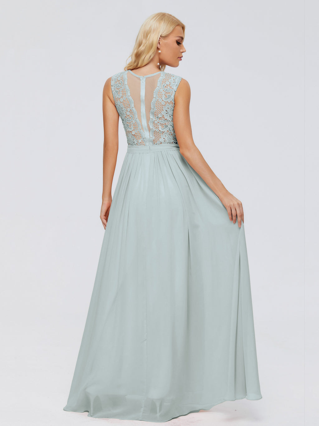 Melody A-Line Bateau Chiffon Bridesmaid Dresses