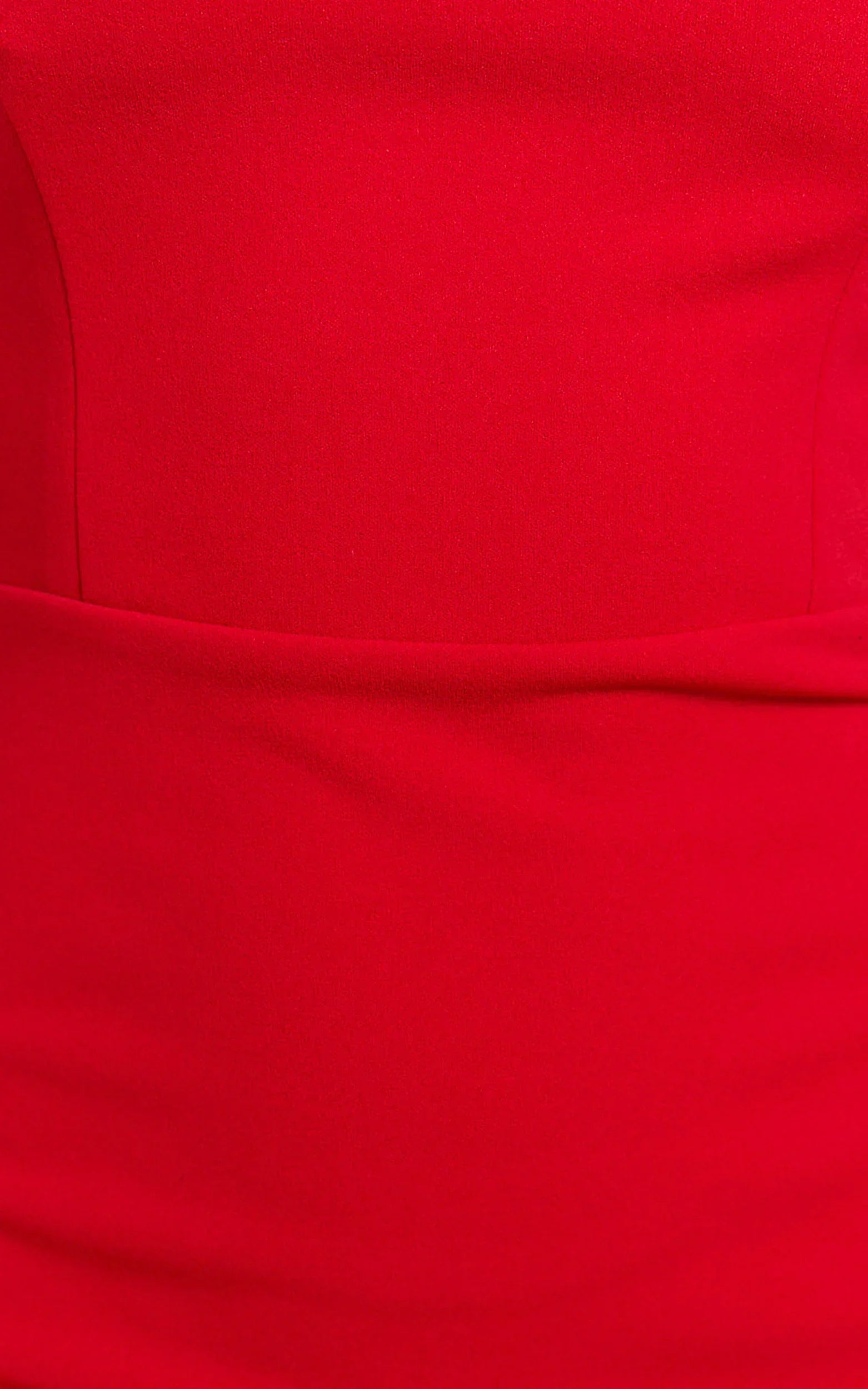 Salome Midi Dress Halter Neck Column Dress in Red