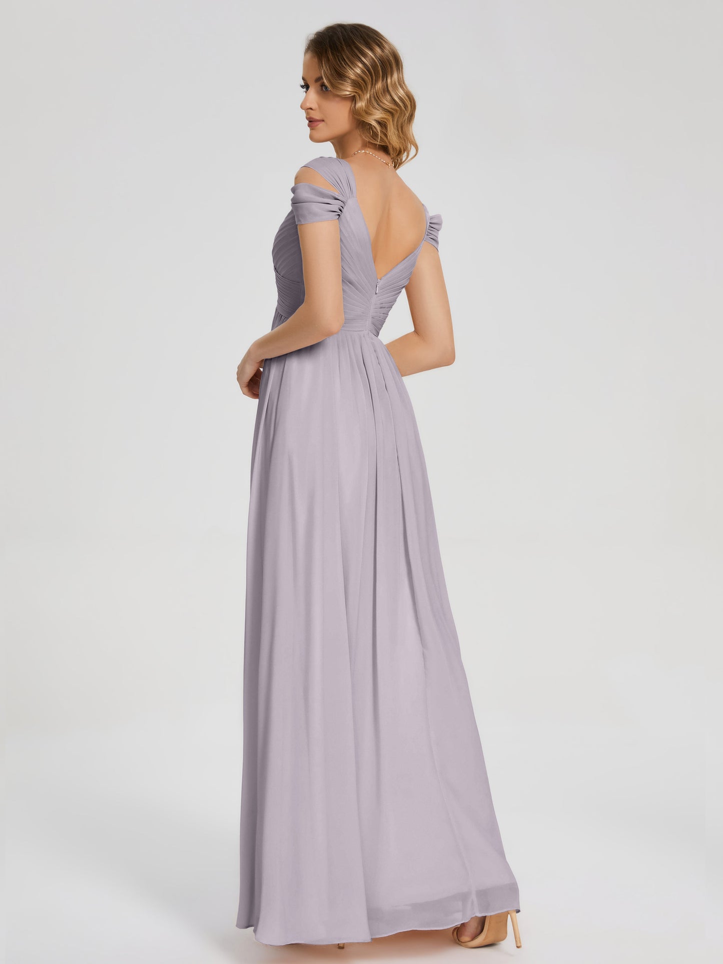 Charlee Straps Side Slit Empire Bridesmaid Dress