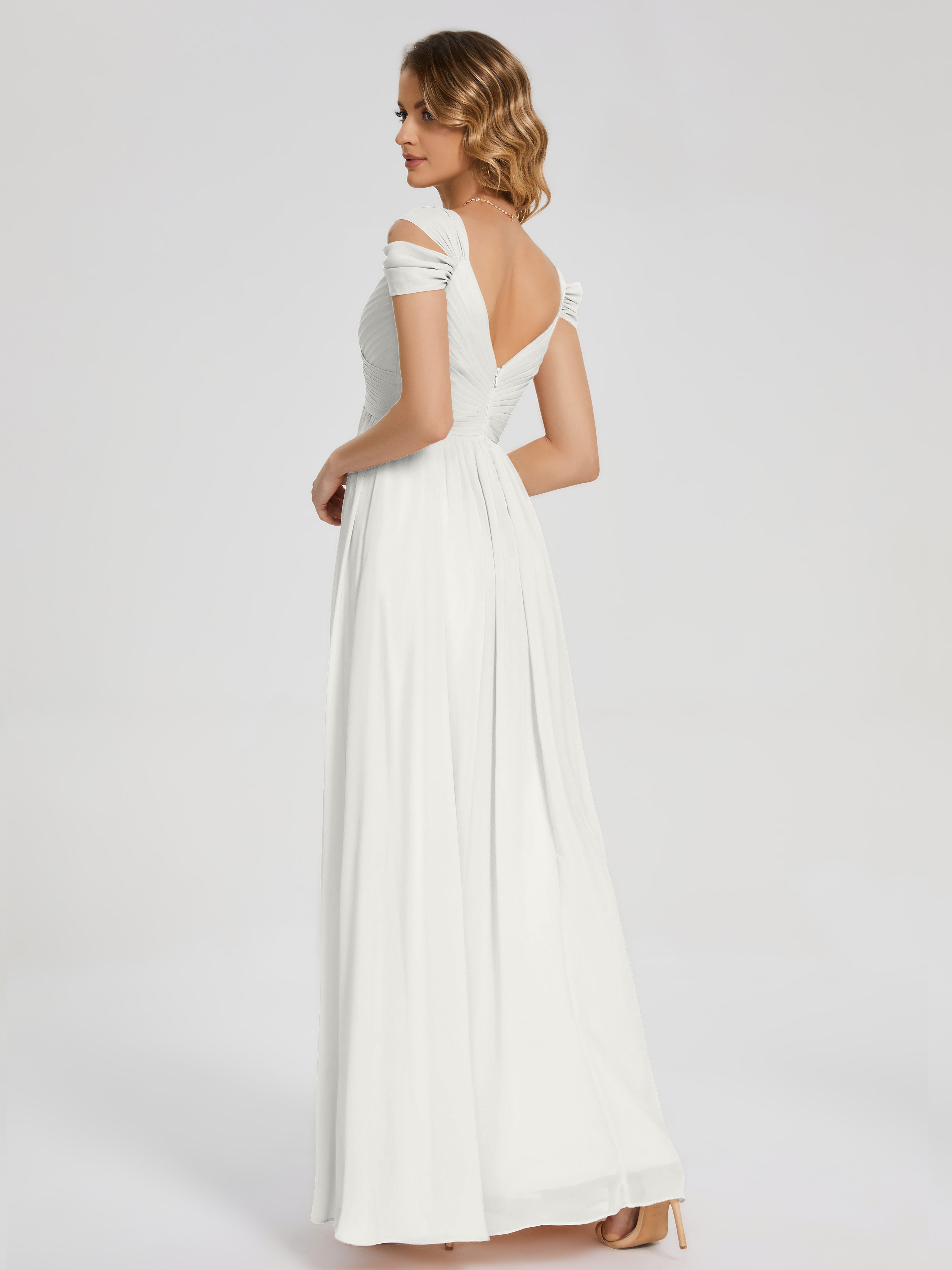 Charlee Straps Side Slit Empire Bridesmaid Dress