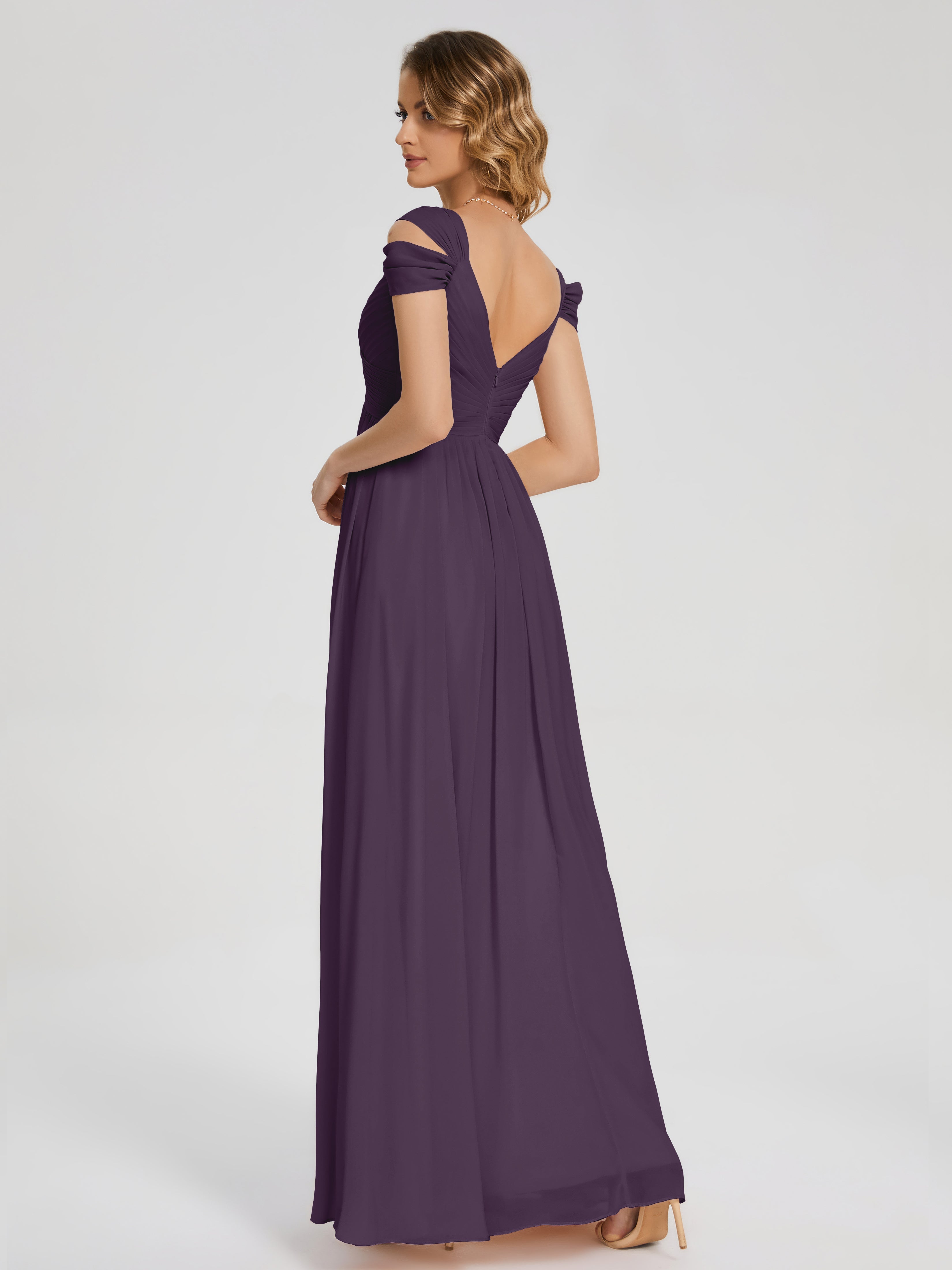 Charlee Straps Side Slit Empire Bridesmaid Dress