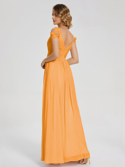 Charlee Straps Side Slit Empire Bridesmaid Dress