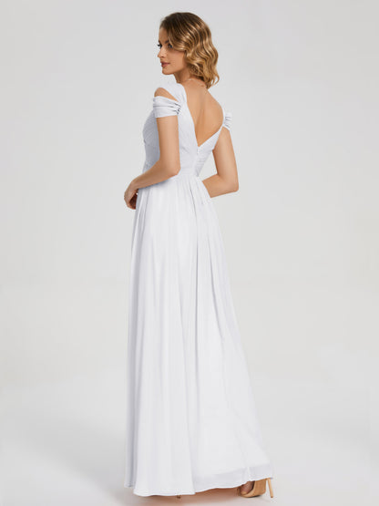 Charlee Straps Side Slit Empire Bridesmaid Dress
