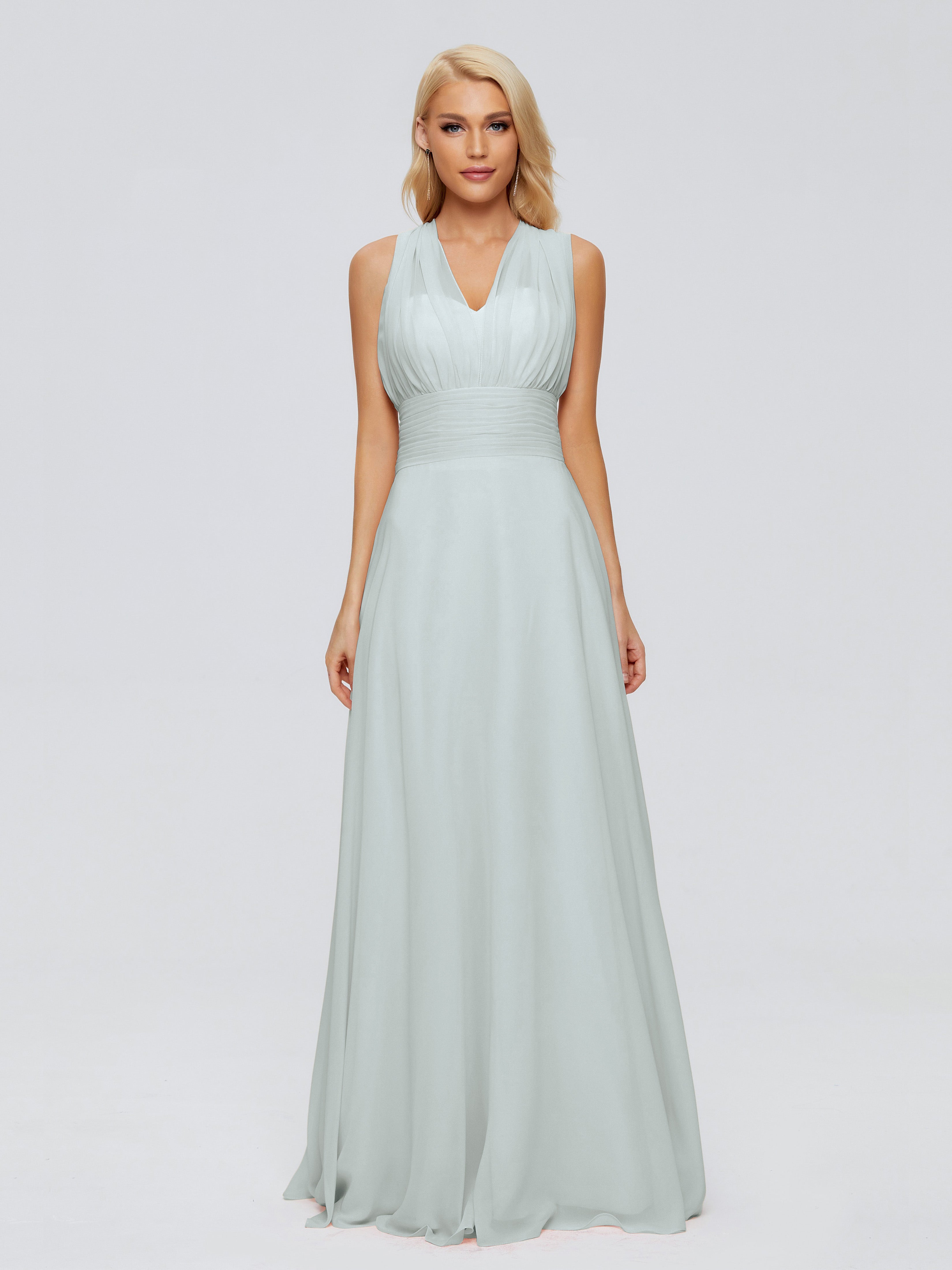 Ximena Straps Ribbon Chiffon Bridesmaid Dresses