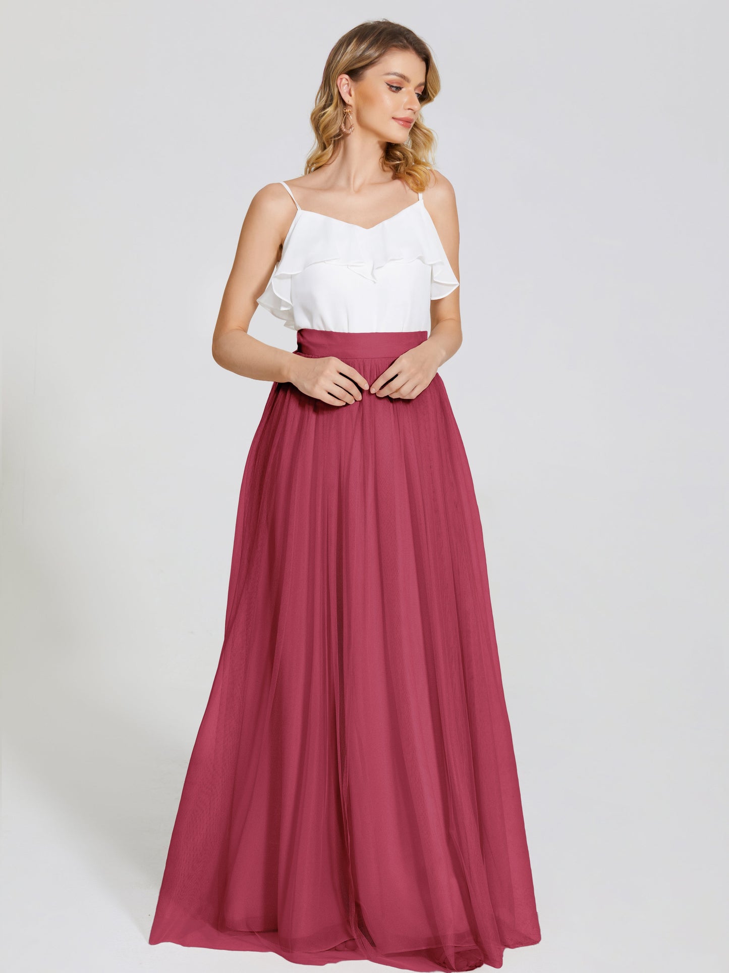 Hayden Two Pieces Tulle Bridesmaid Skirt