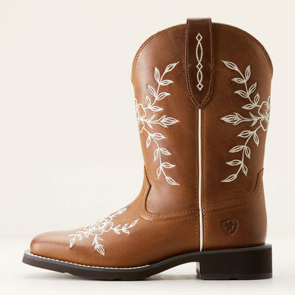 Ariat Womens Flora Wide Square Toe Western Boot