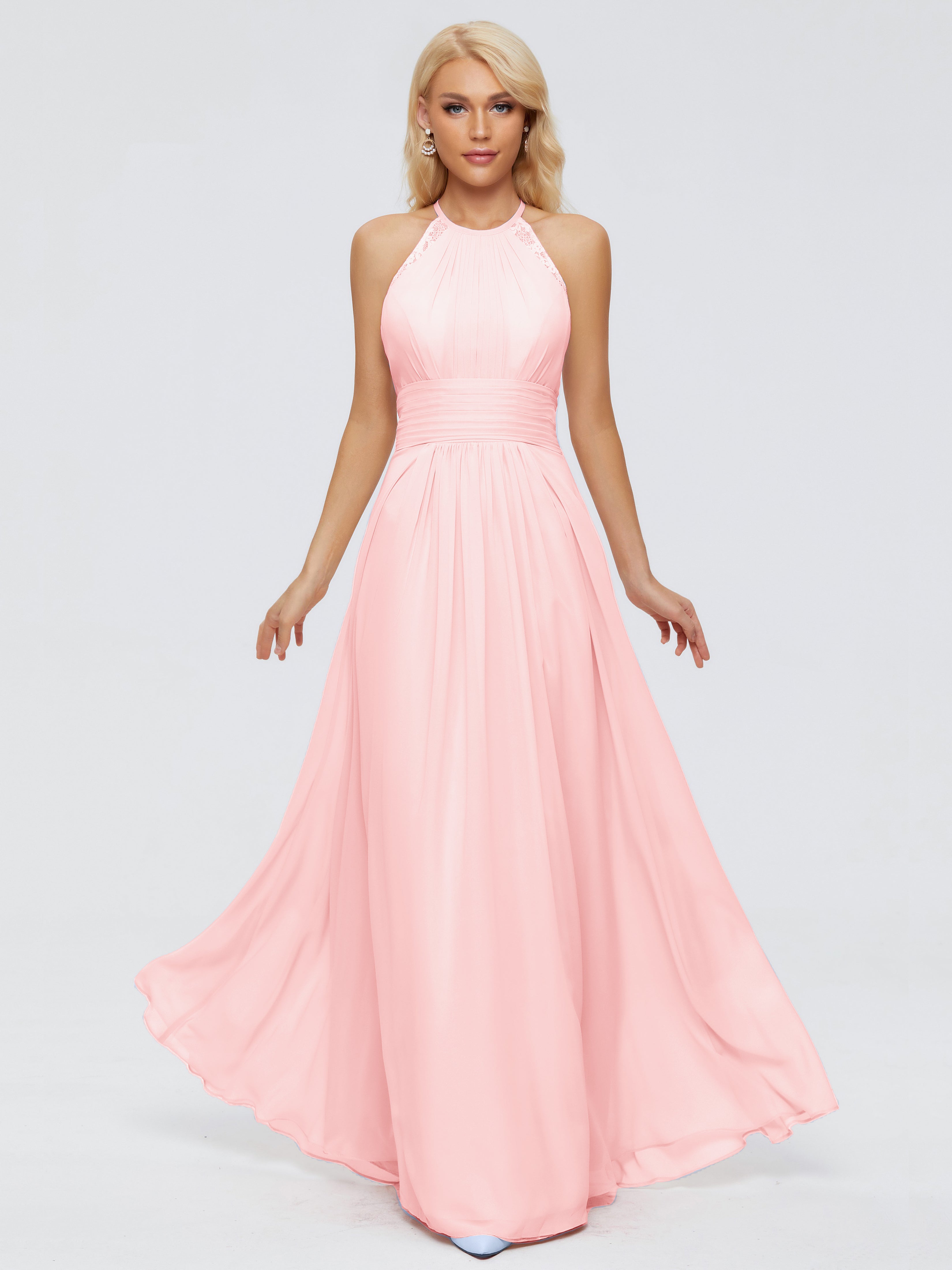Arya Halter Chiffon Bridesmaid Dresses