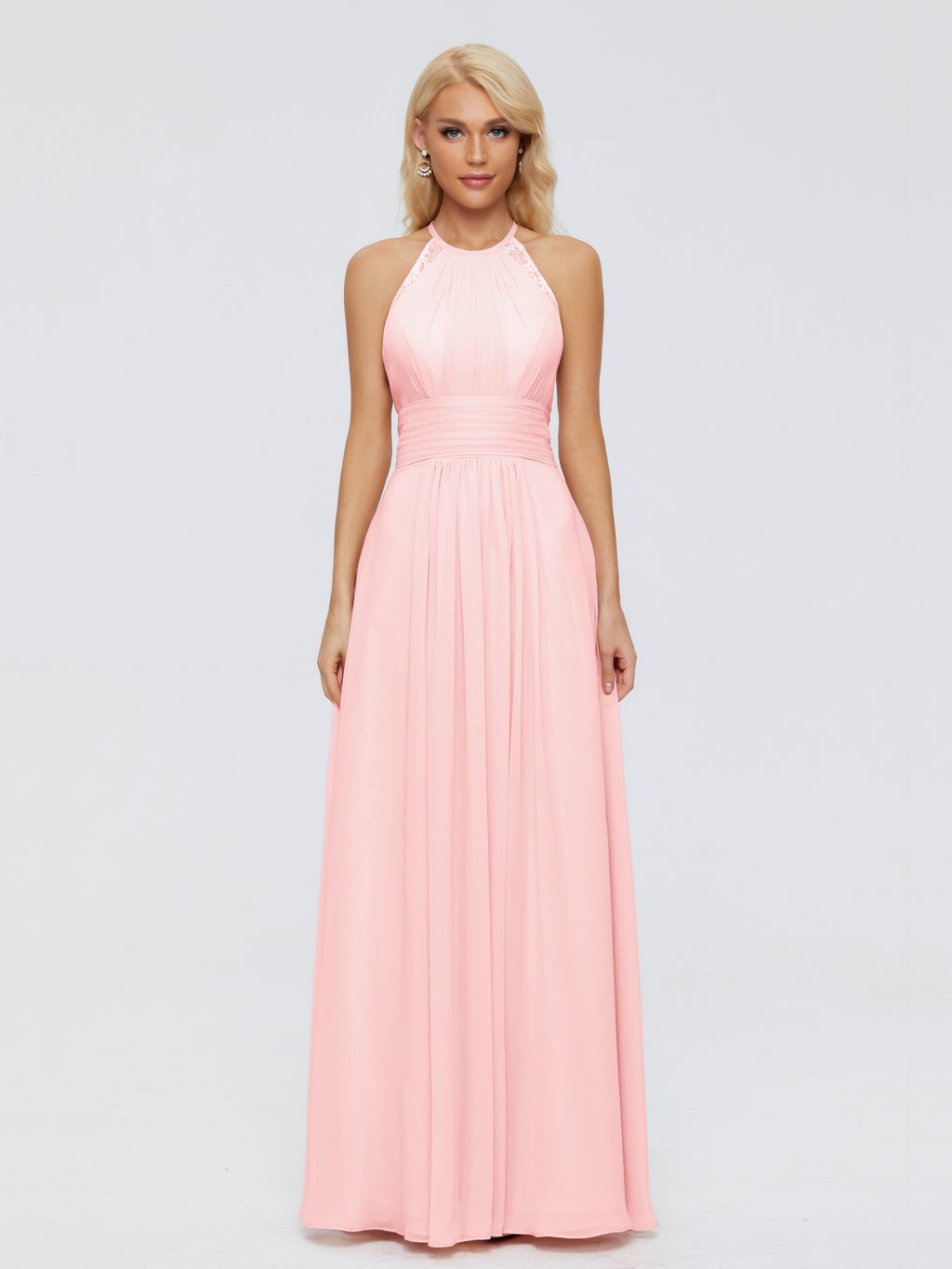 Arya Halter Chiffon Bridesmaid Dresses