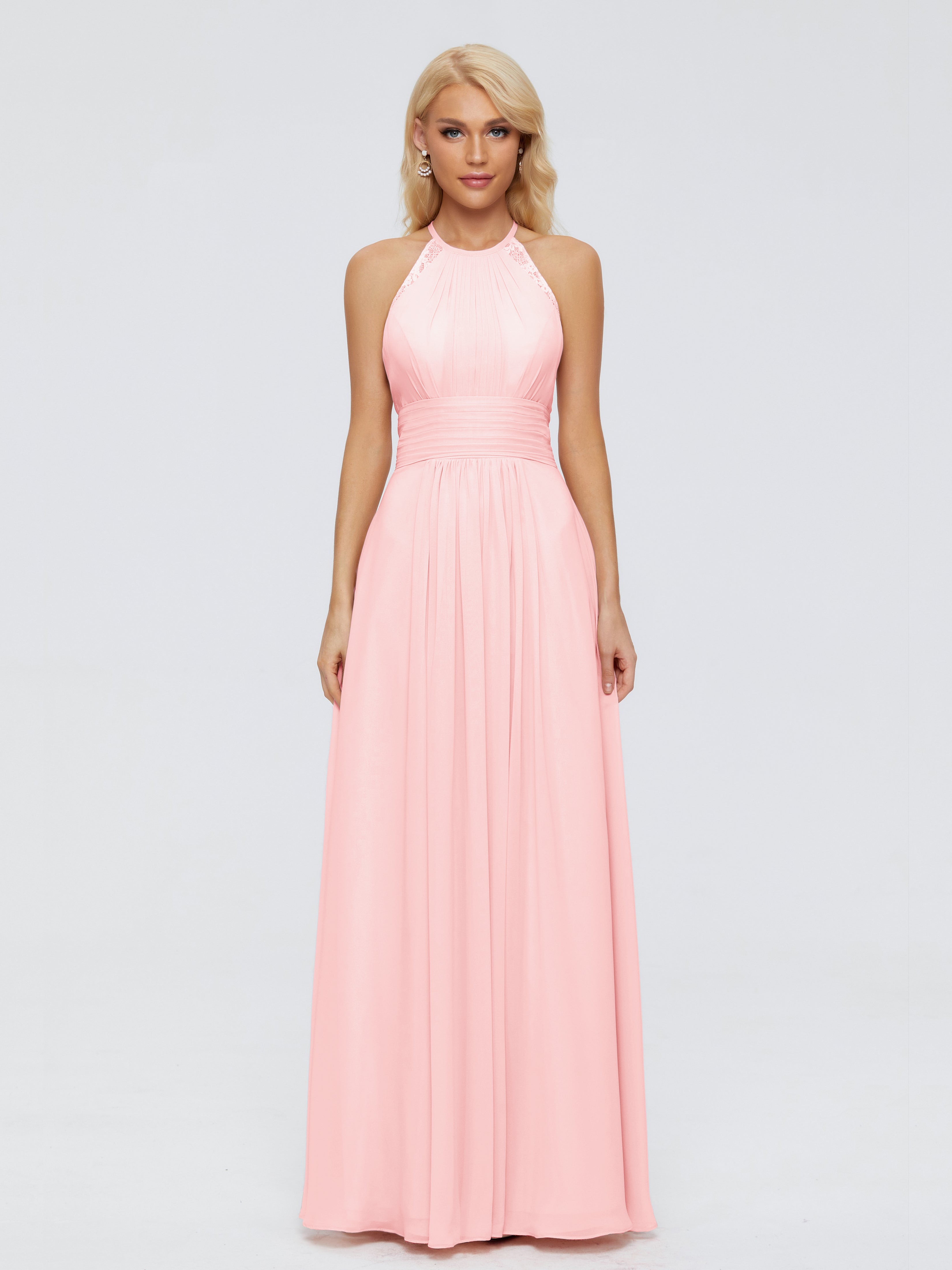 Arya Halter Chiffon Bridesmaid Dresses