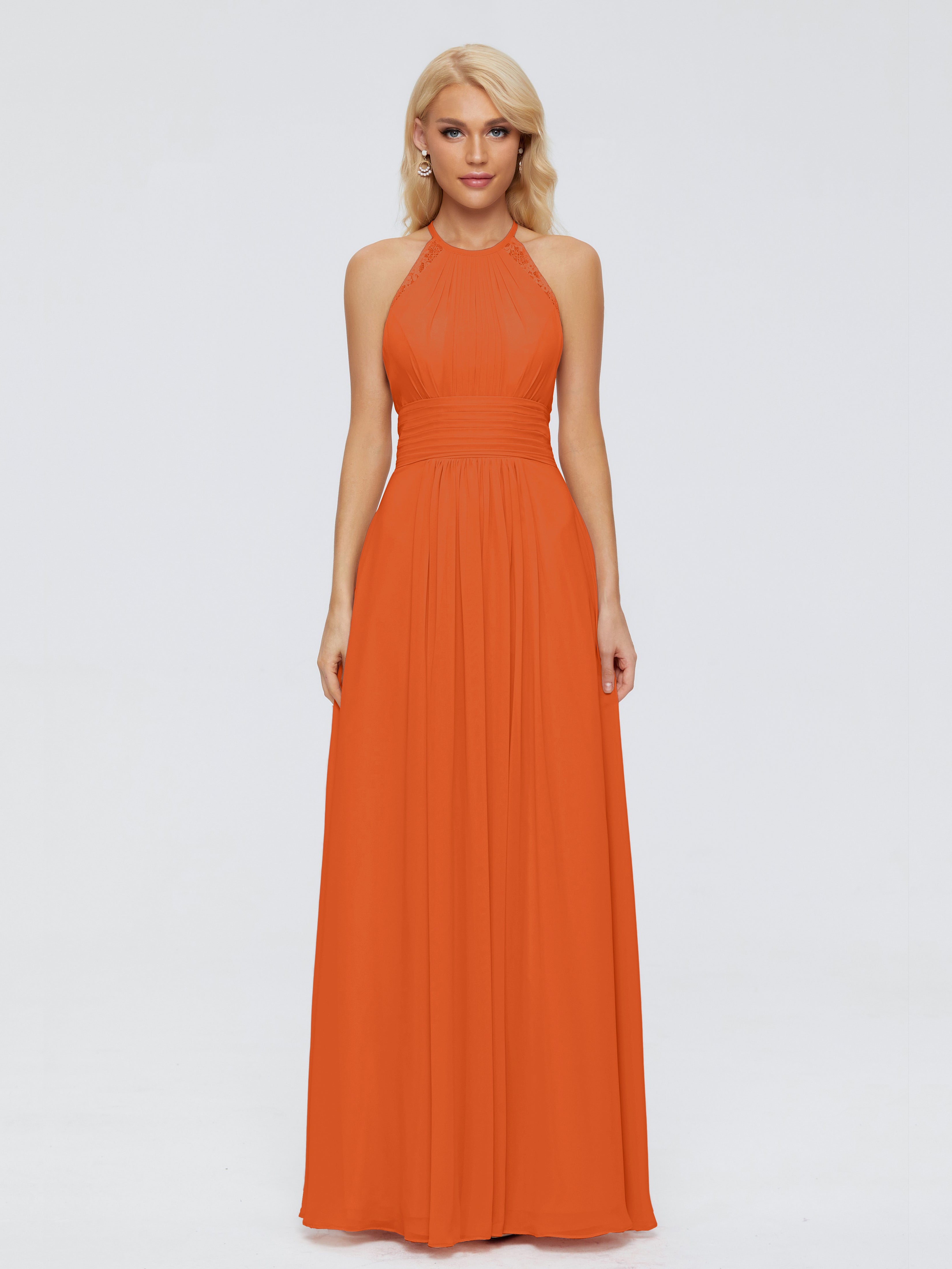 Arya Halter Chiffon Bridesmaid Dresses
