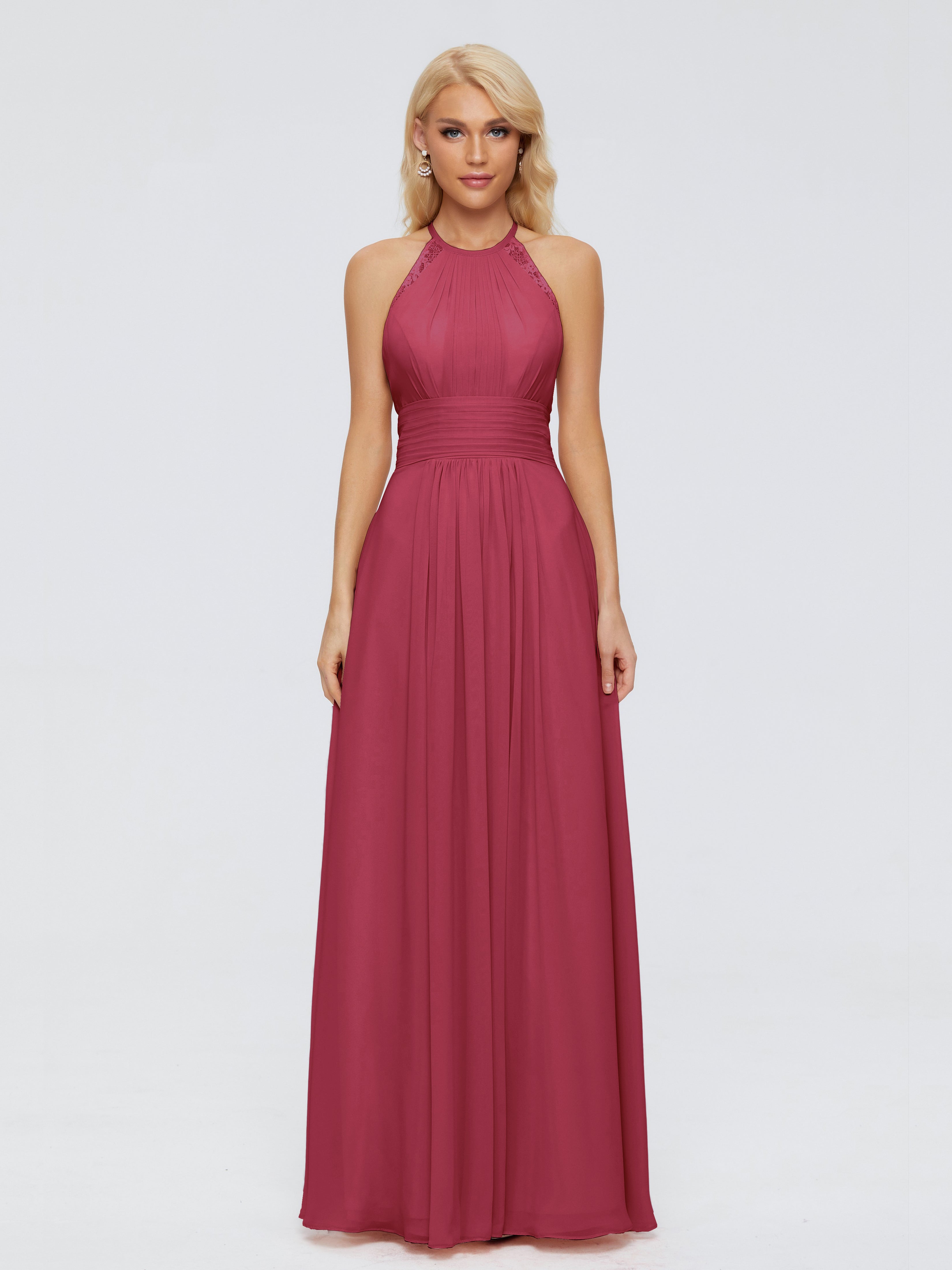 Arya Halter Chiffon Bridesmaid Dresses