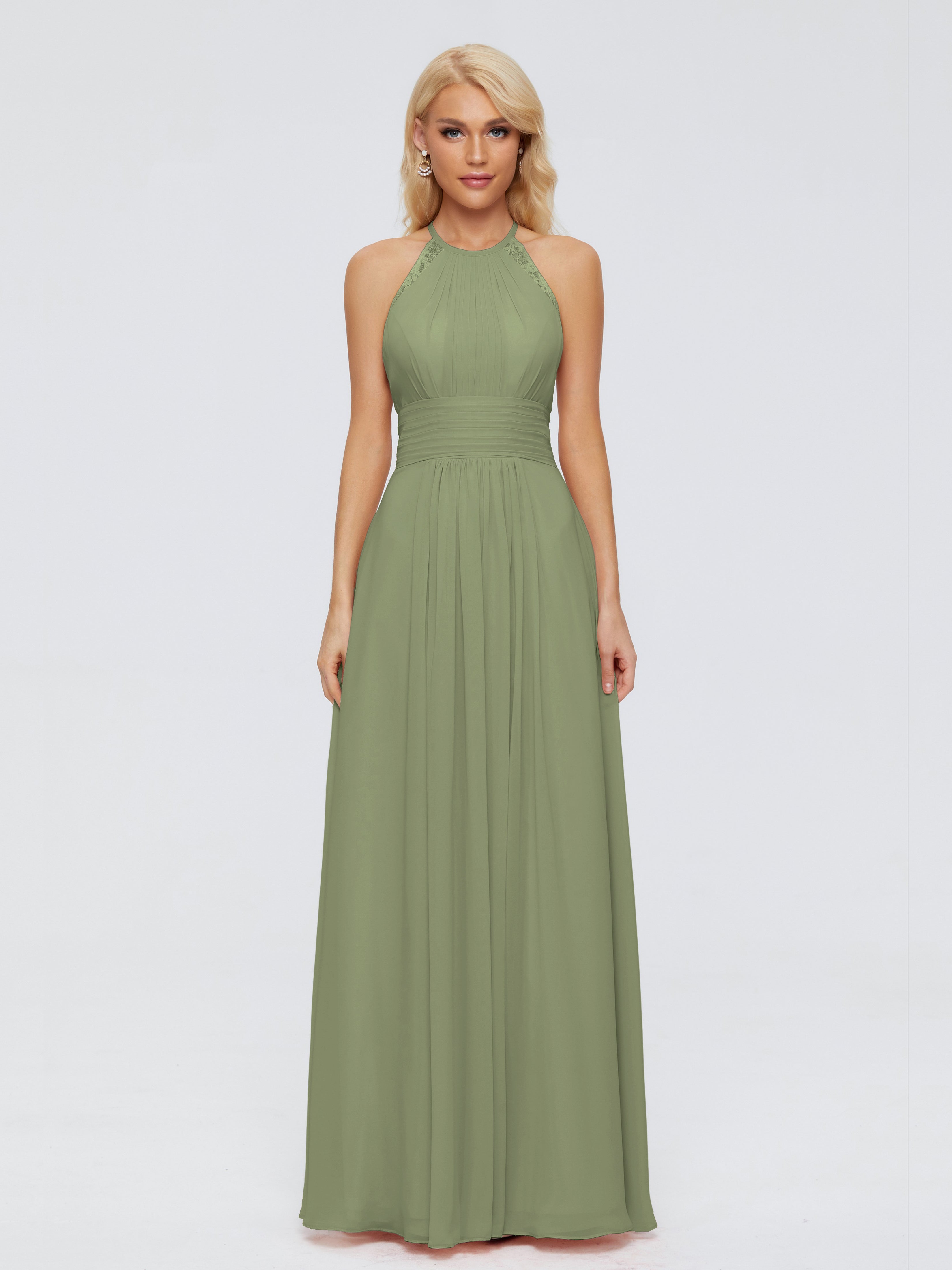 Arya Halter Chiffon Bridesmaid Dresses