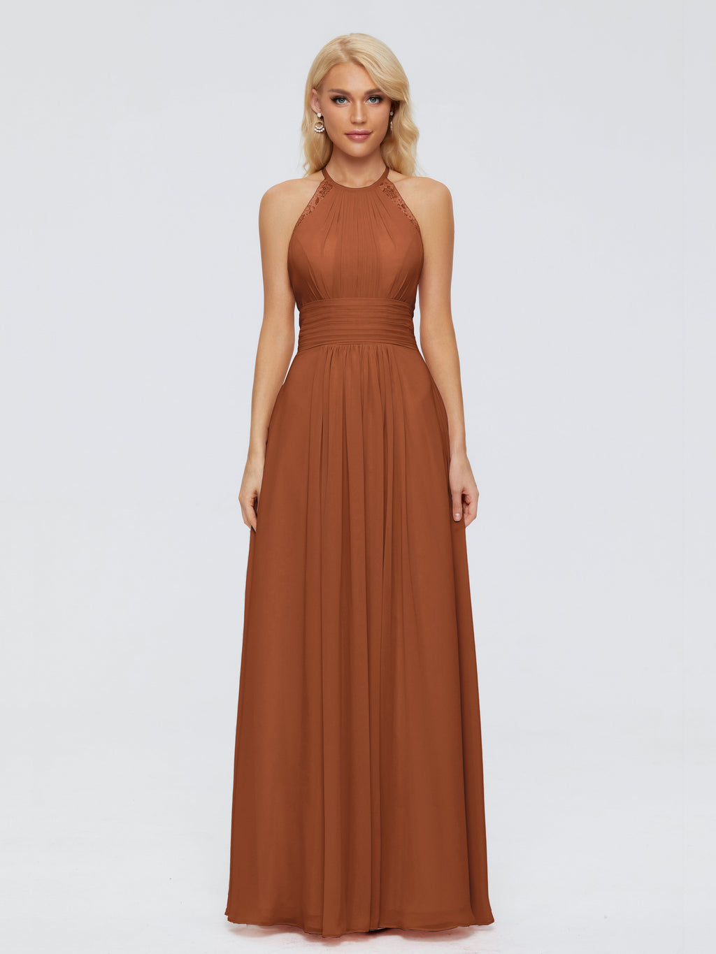 Arya Halter Chiffon Bridesmaid Dresses