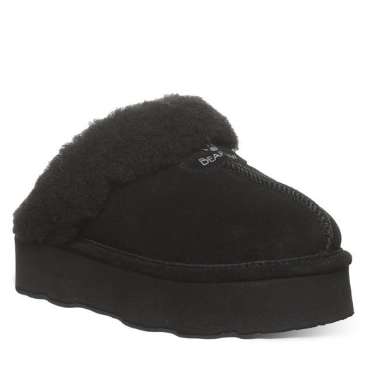 Bearpaw Womens Retro Loki Suede Slide Slipper Black