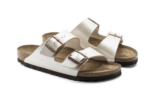 Birkenstock Arizona 2 Strap Sandal Eggshell Birko flor