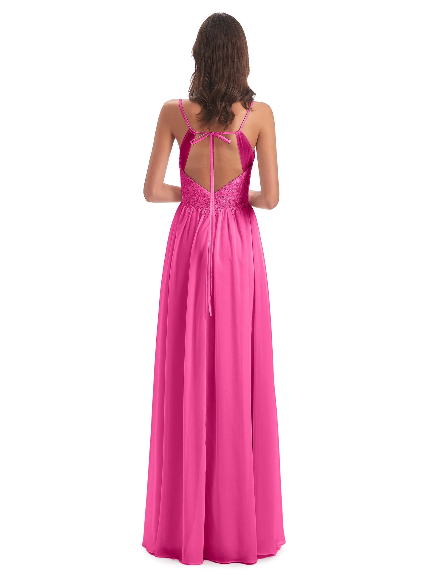 Addison Spaghetti Straps Lace Bridesmaid Dresses