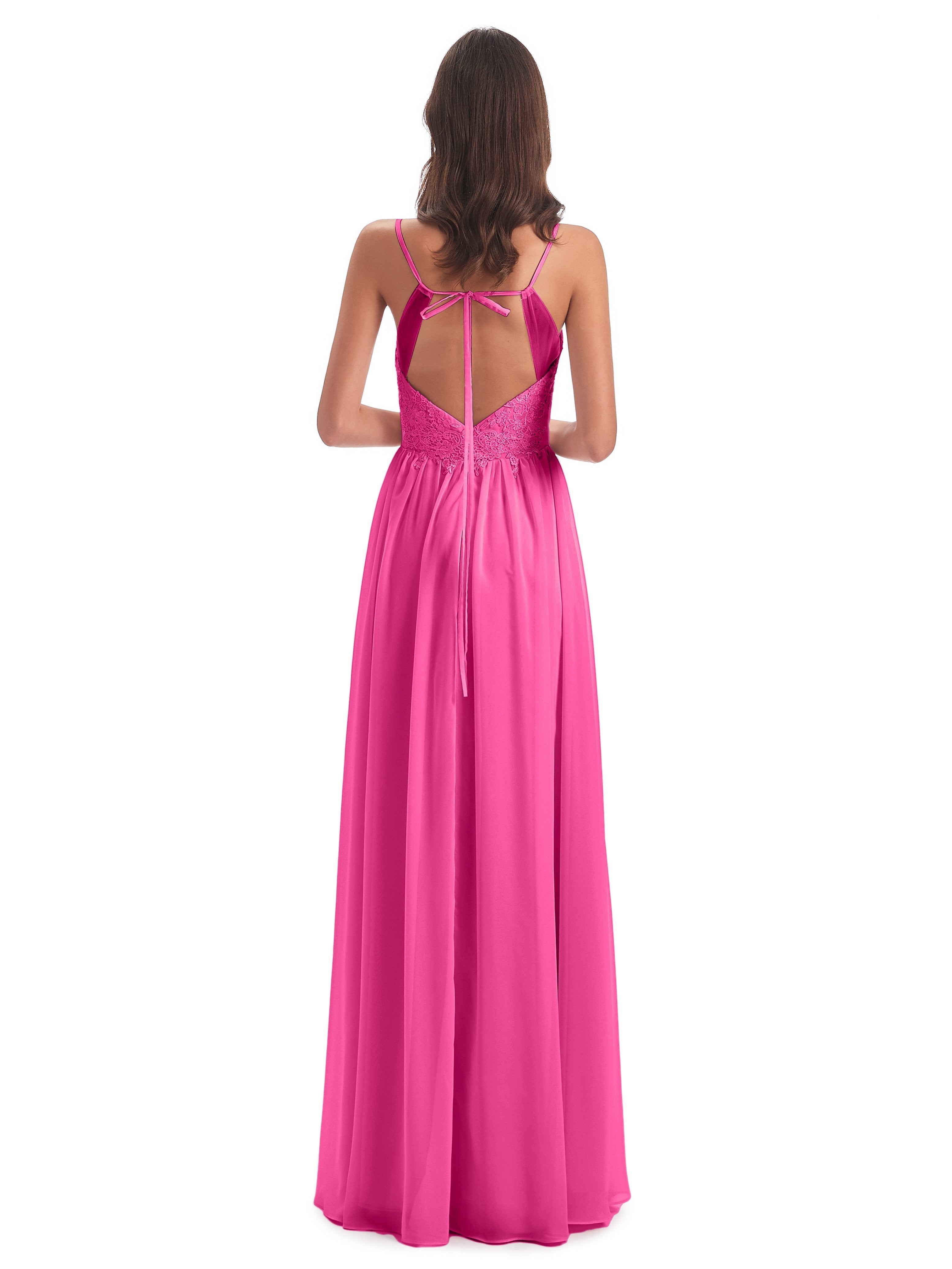 Addison Spaghetti Straps Lace Bridesmaid Dresses