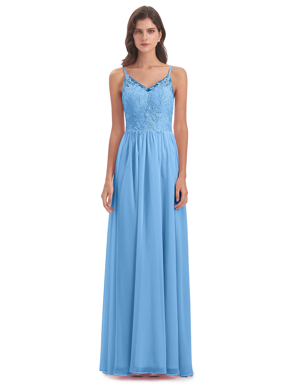 Addison Spaghetti Straps Lace Bridesmaid Dresses