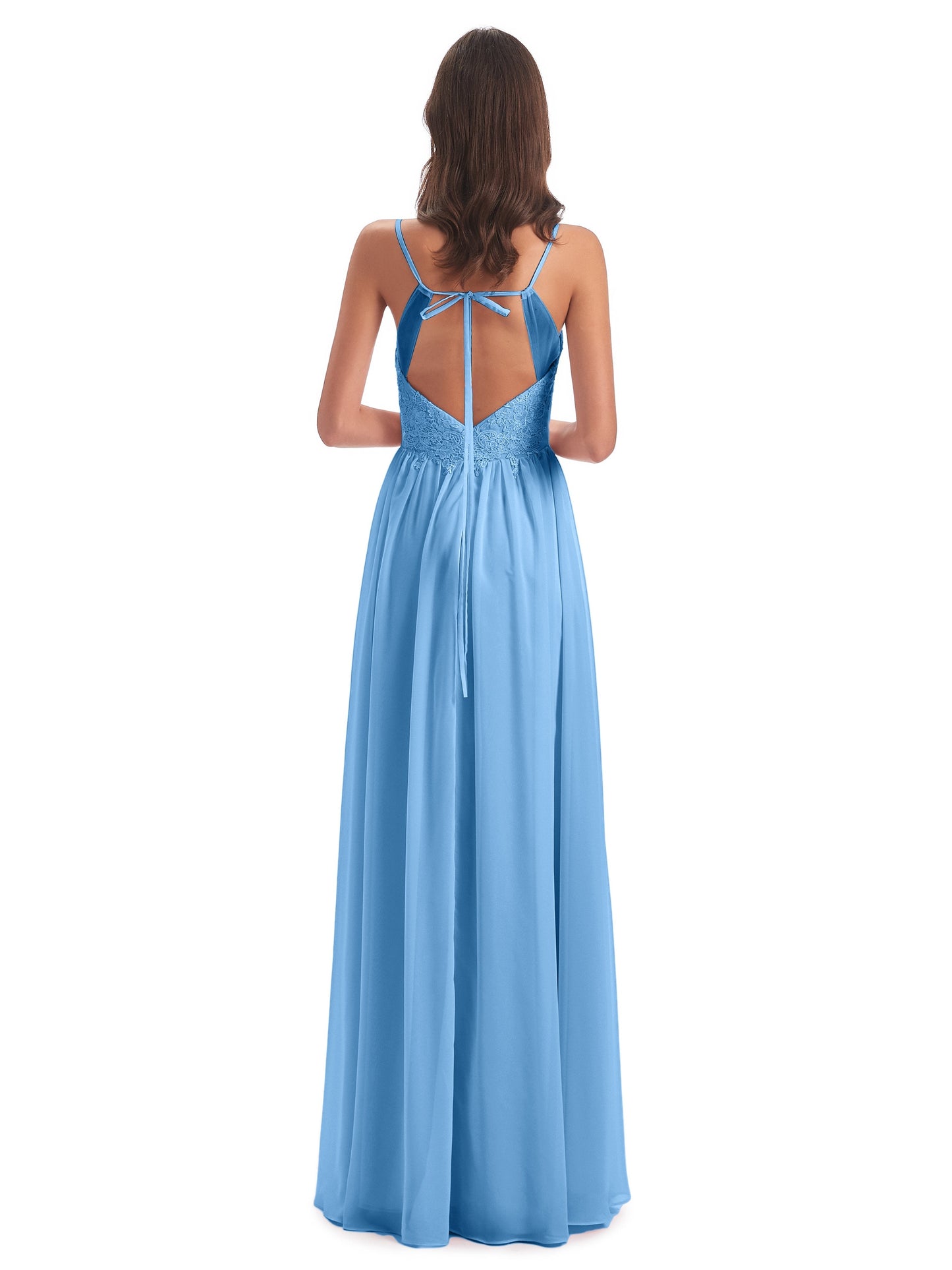 Addison Spaghetti Straps Lace Bridesmaid Dresses
