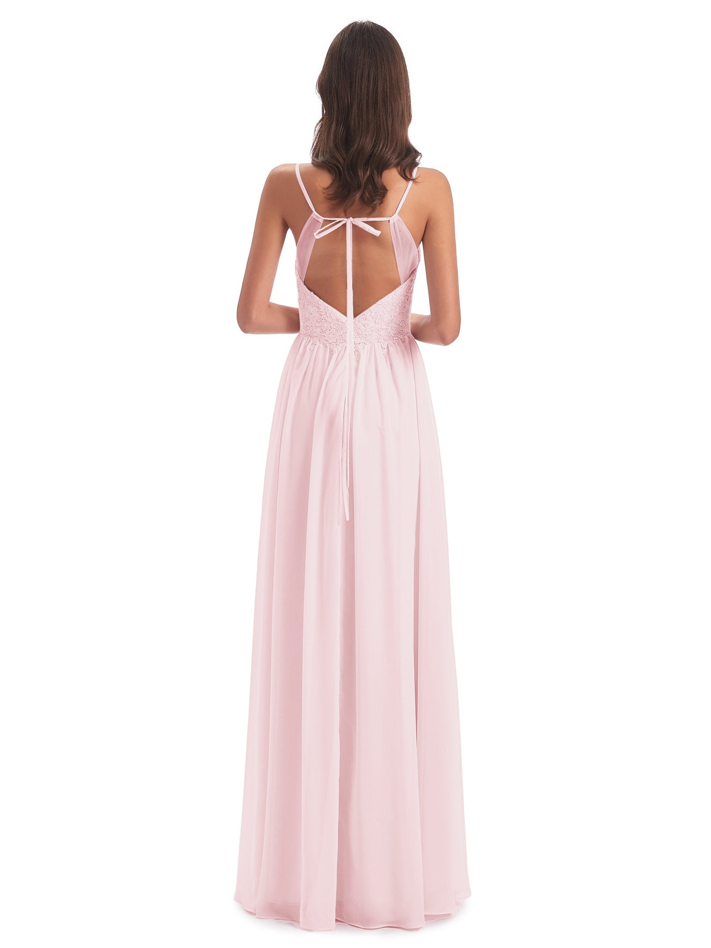 Addison Spaghetti Straps Lace Bridesmaid Dresses