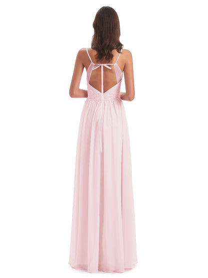 Addison Spaghetti Straps Lace Bridesmaid Dresses