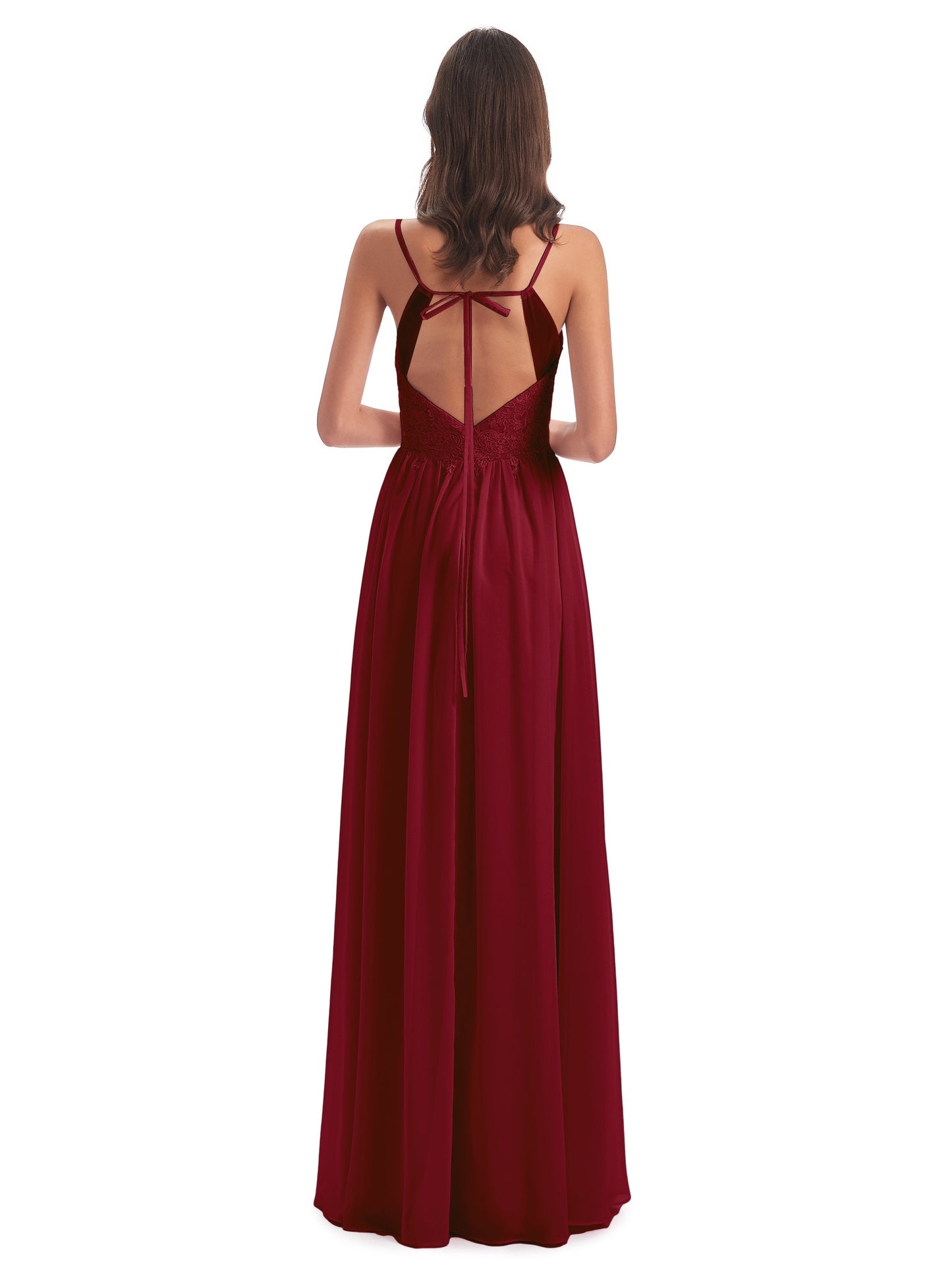 Addison Spaghetti Straps Lace Bridesmaid Dresses