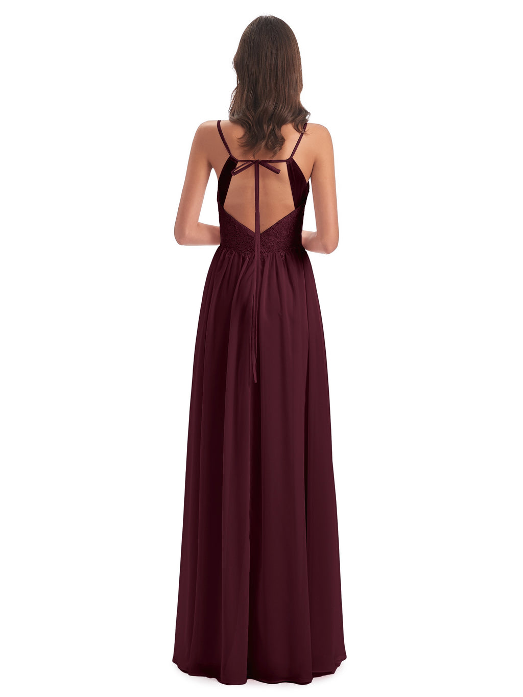 Addison Spaghetti Straps Lace Bridesmaid Dresses