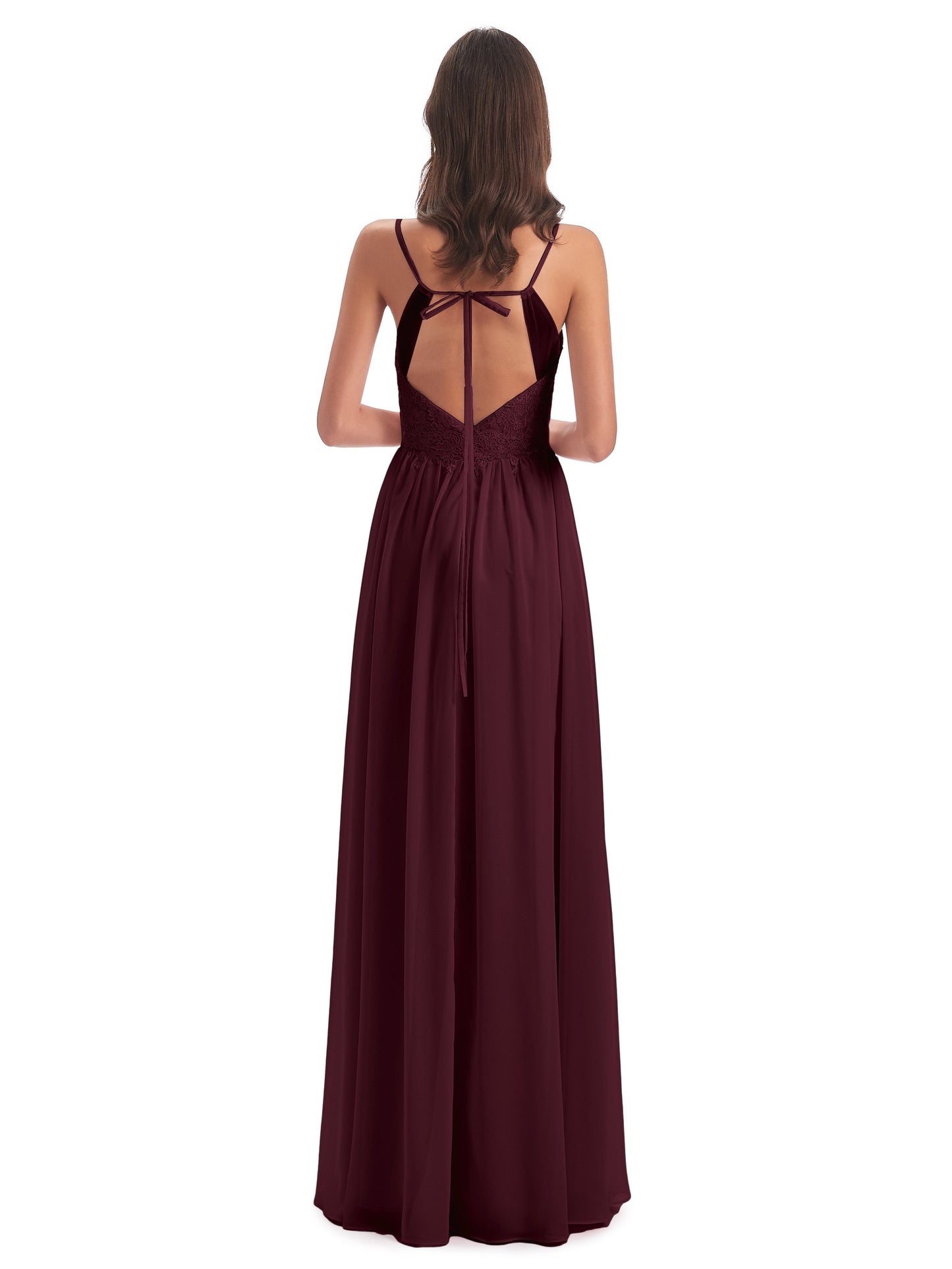 Addison Spaghetti Straps Lace Bridesmaid Dresses