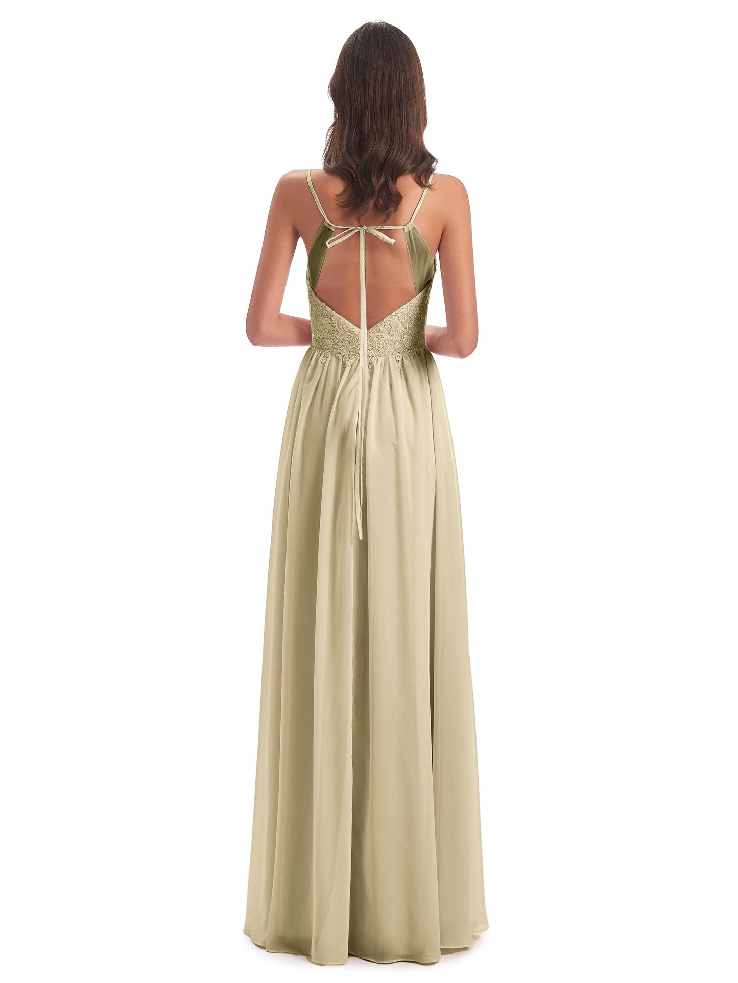 Addison Spaghetti Straps Lace Bridesmaid Dresses