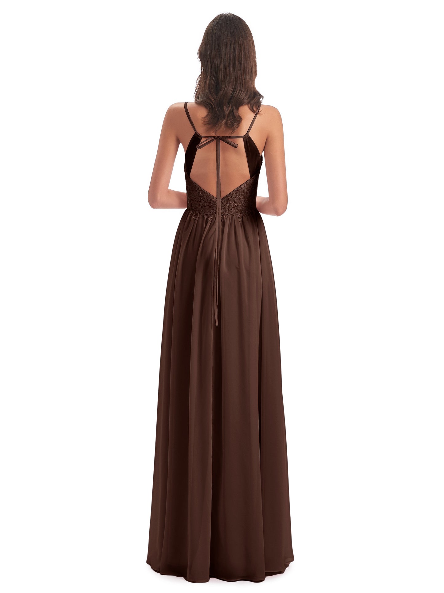 Addison Spaghetti Straps Lace Bridesmaid Dresses
