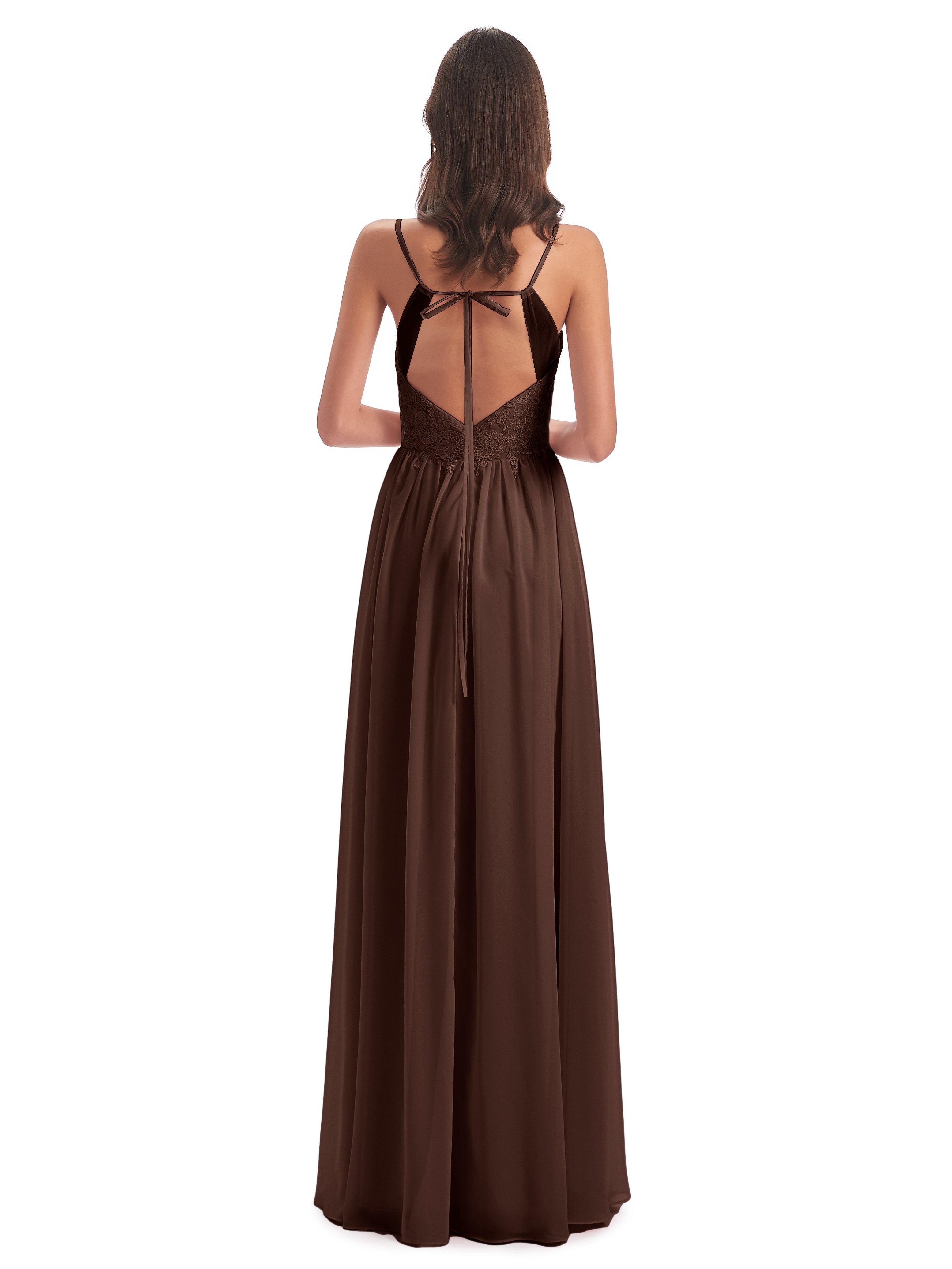 Addison Spaghetti Straps Lace Bridesmaid Dresses