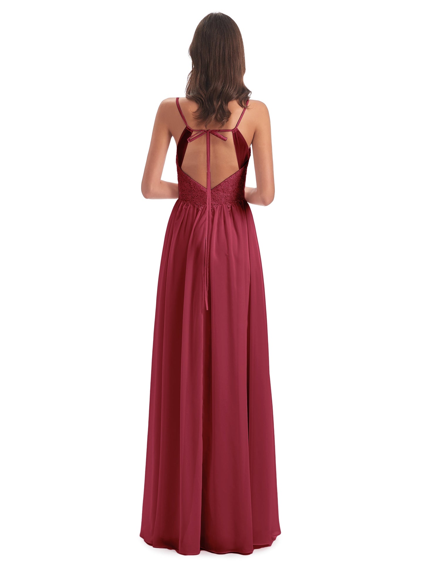 Addison Spaghetti Straps Lace Bridesmaid Dresses