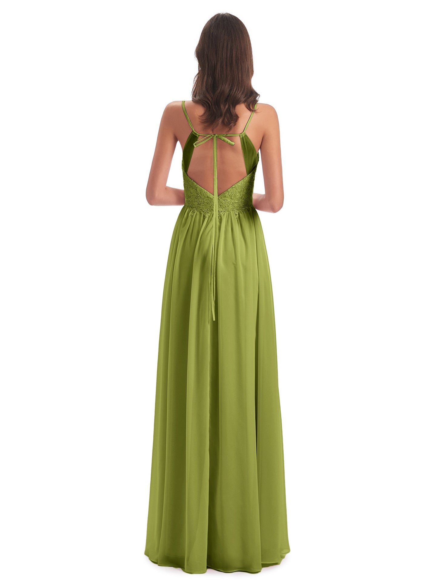 Addison Spaghetti Straps Lace Bridesmaid Dresses