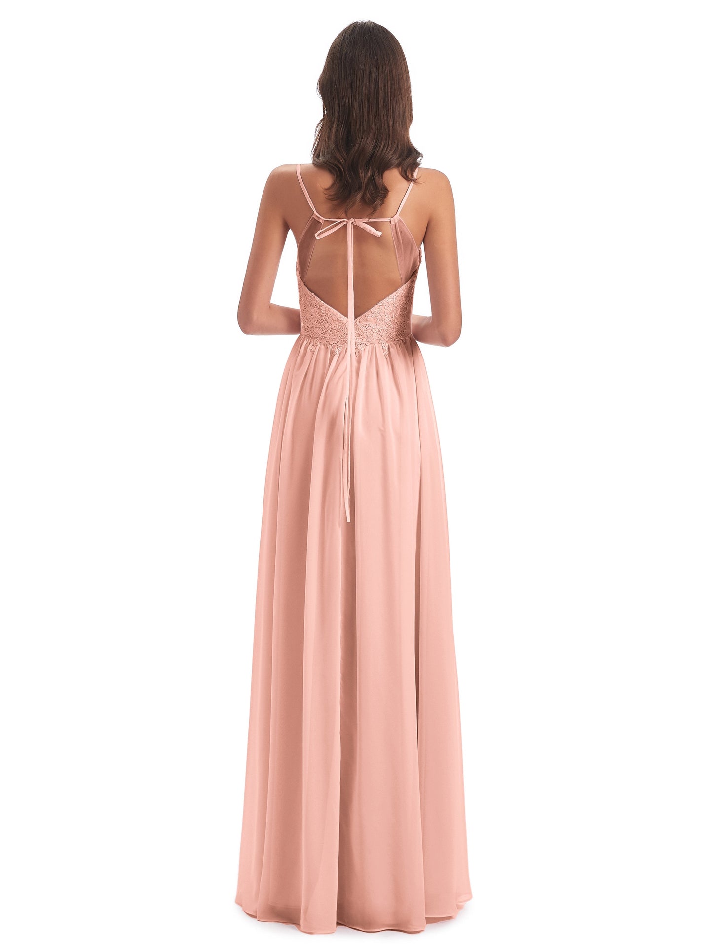 Addison Spaghetti Straps Lace Bridesmaid Dresses