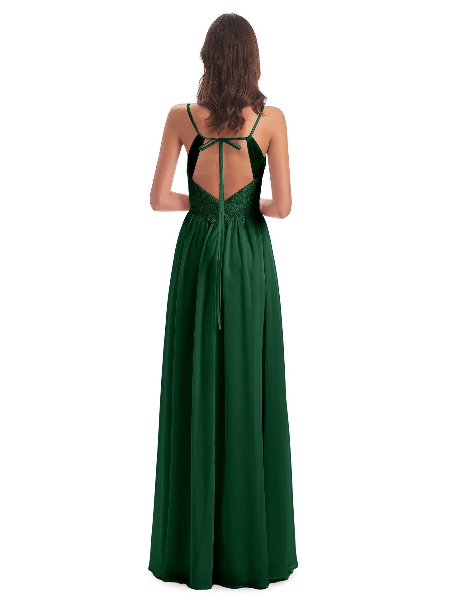 Addison Spaghetti Straps Lace Bridesmaid Dresses