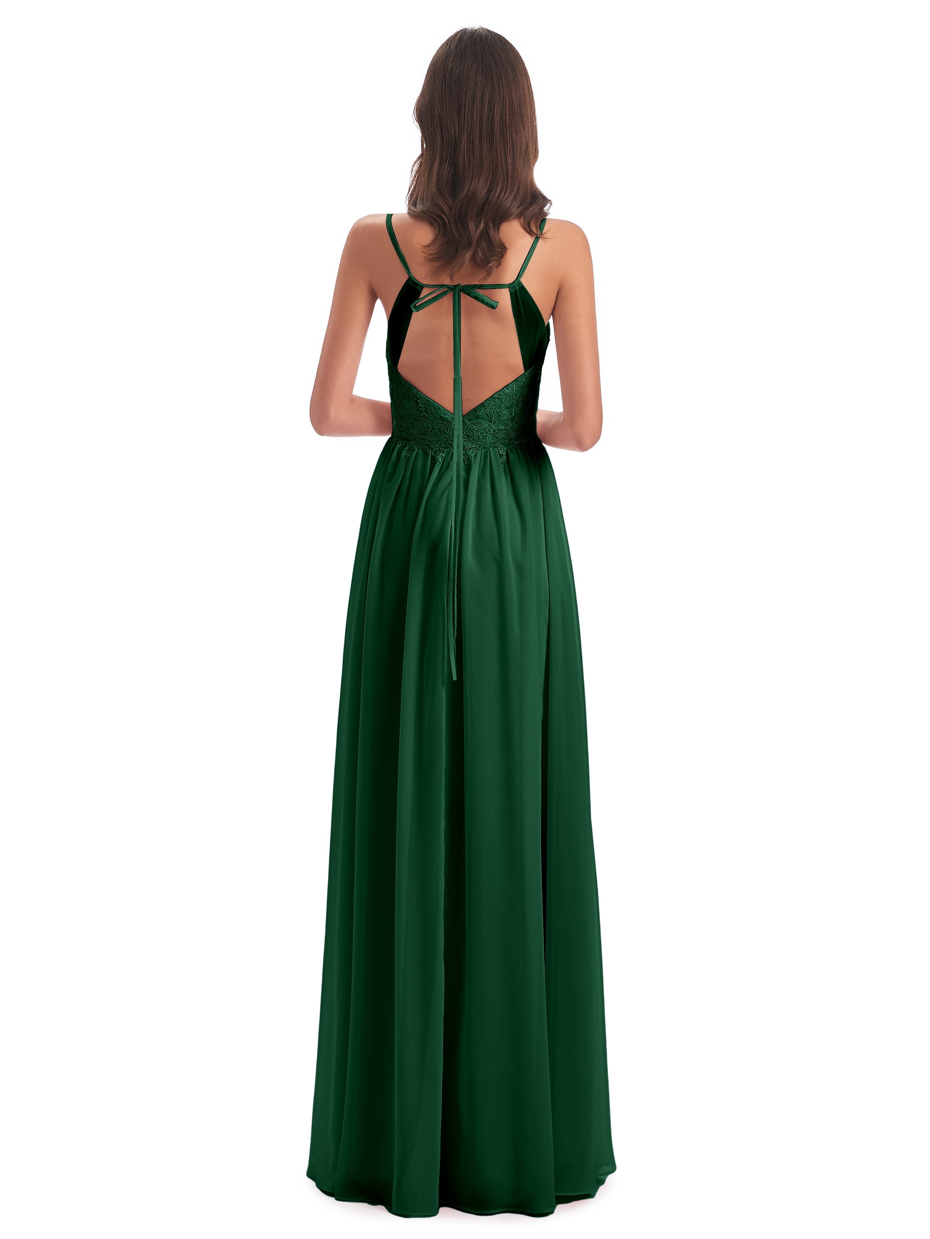 Addison Spaghetti Straps Lace Bridesmaid Dresses