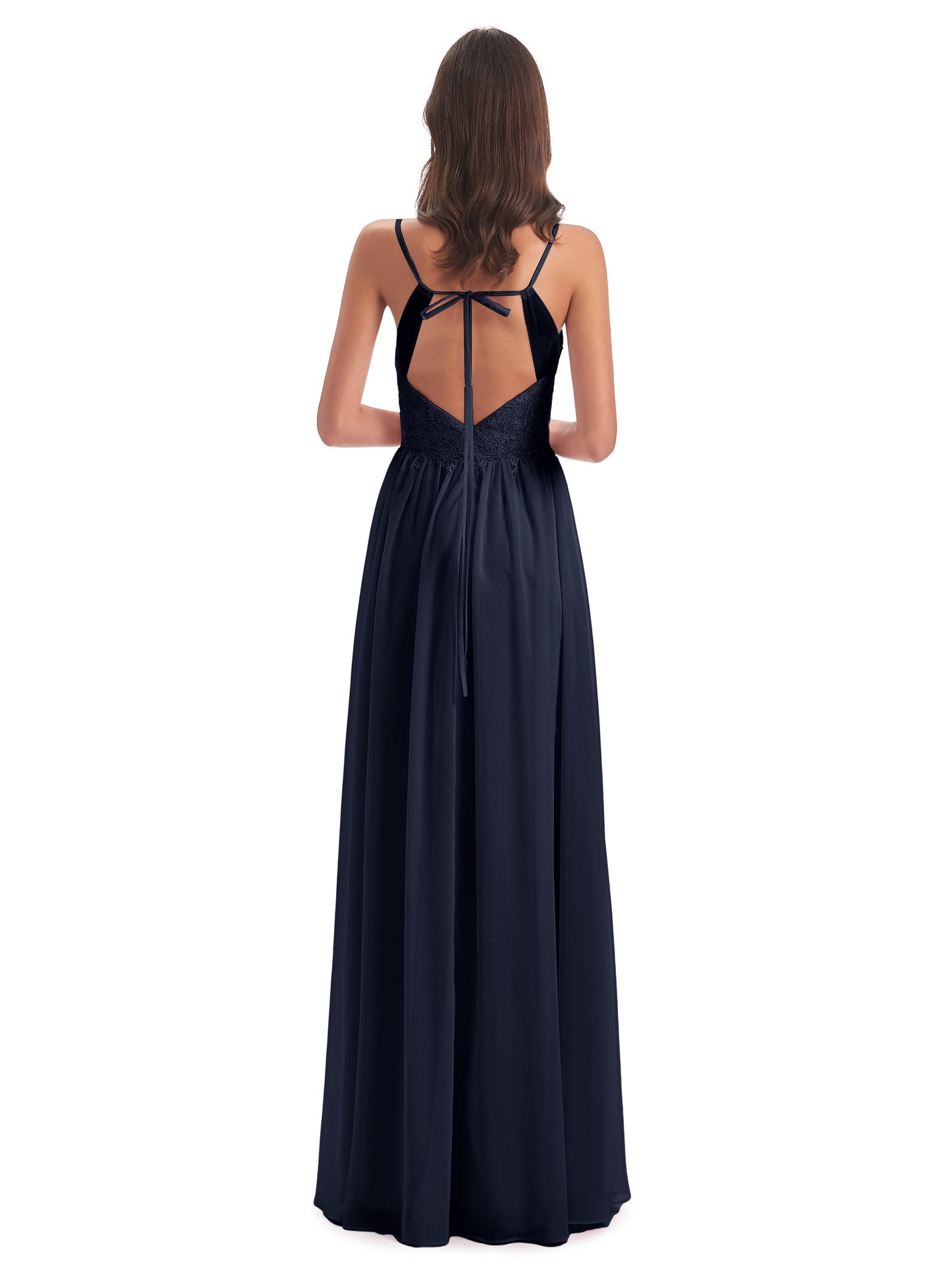 Addison Spaghetti Straps Lace Bridesmaid Dresses