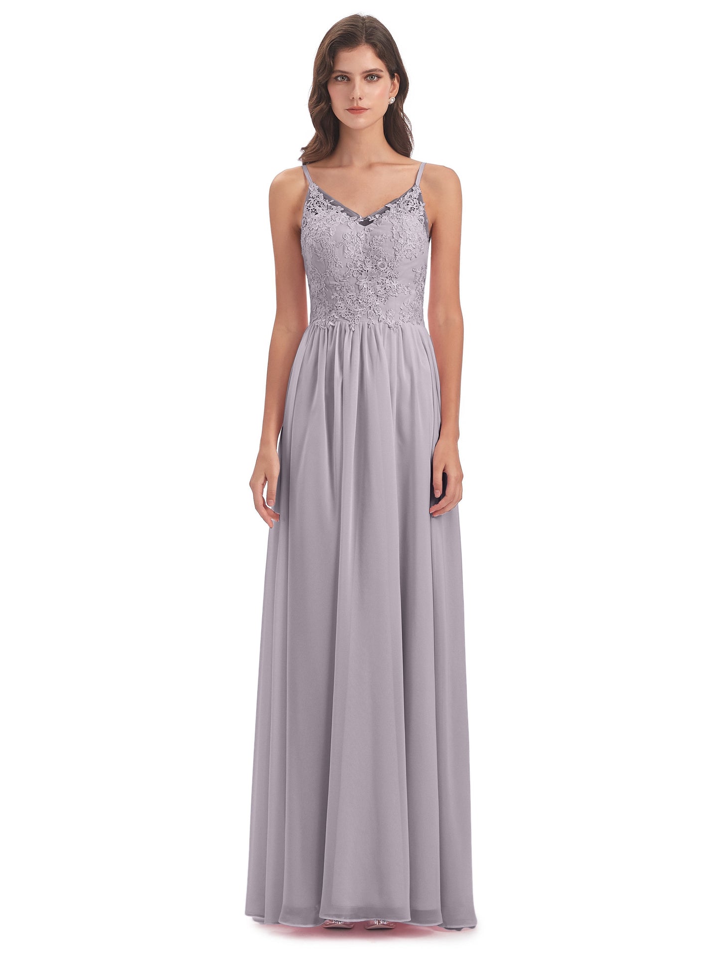 Addison Spaghetti Straps Lace Bridesmaid Dresses