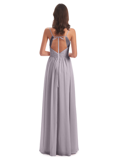 Addison Spaghetti Straps Lace Bridesmaid Dresses